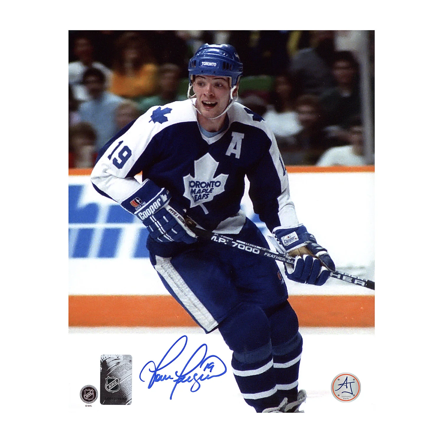 Tom Fergus Signed Toronto Maple Leafs Game Action 8x10 Photo