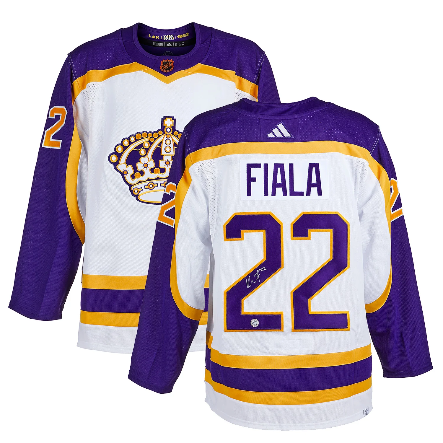 Kevin Fiala Signed Los Angeles Kings Reverse Retro 2.0 adidas Jersey - Image 3