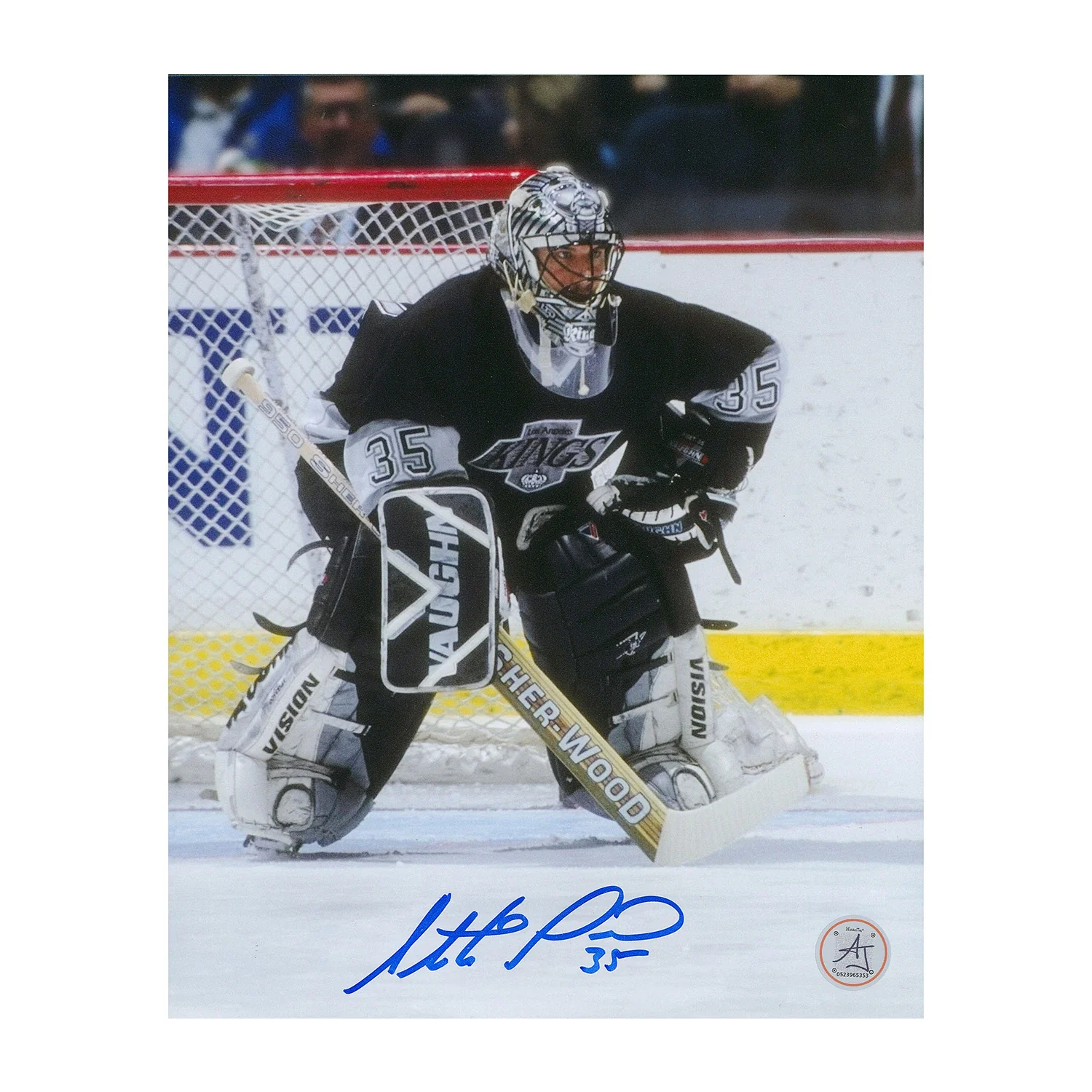Stephane Fiset Autographed Los Angeles Kings Goalie 8x10 Photo