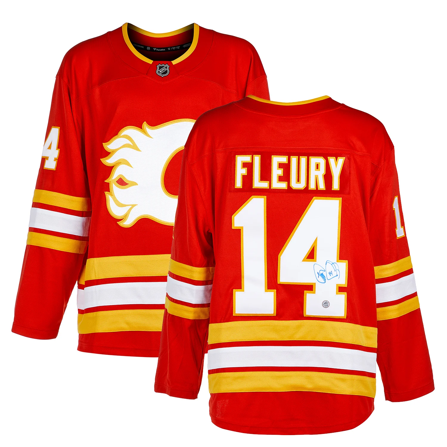 Theo Fleury Autographed Calgary Flames Fanatics Breakaway Jersey - Image 3