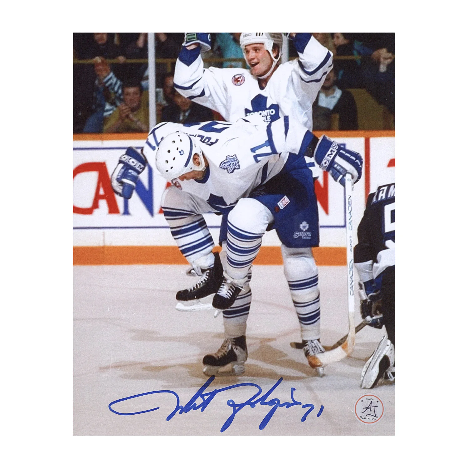 Mike Foligno Autographed Toronto Maple Leafs Hockey 8x10 Photo