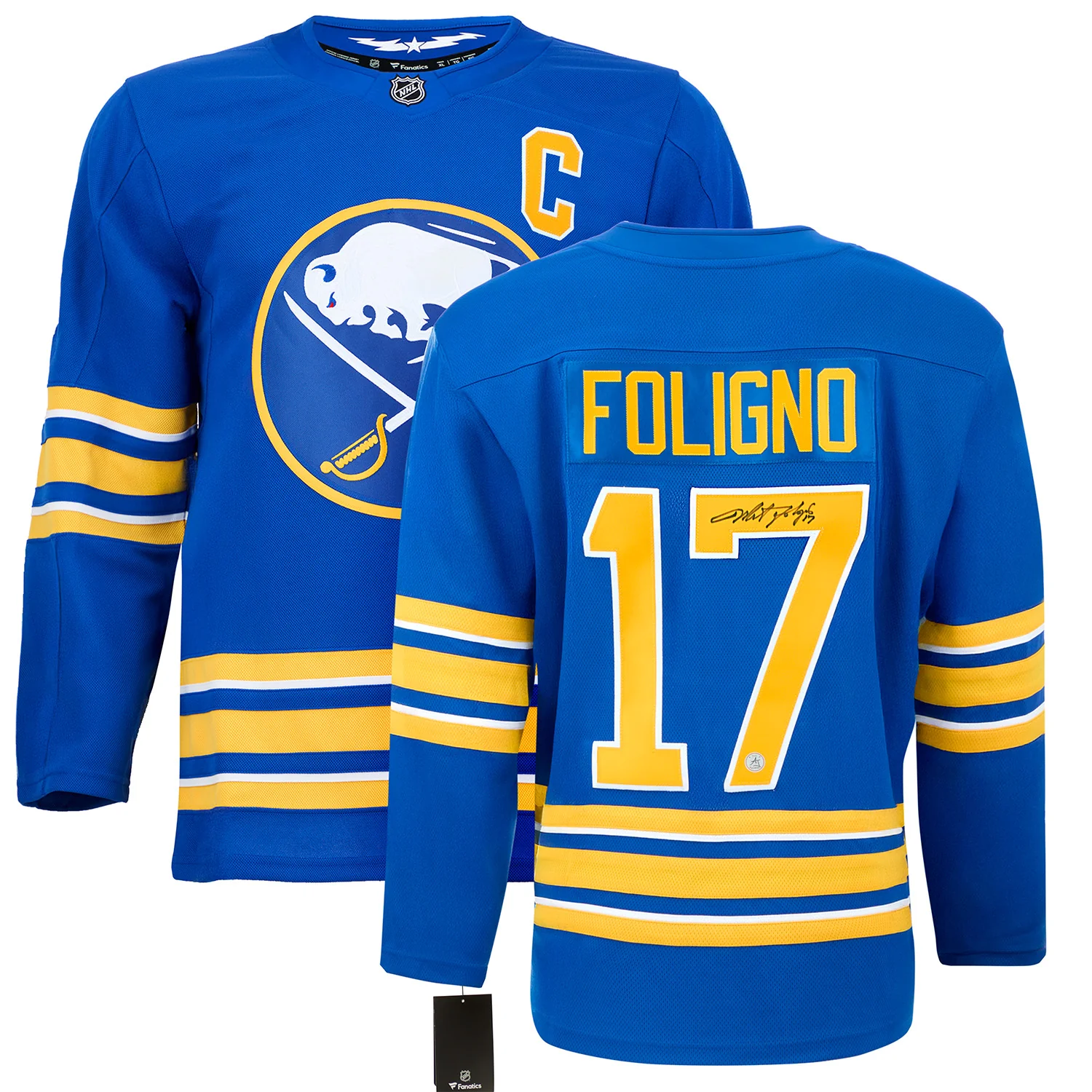 Mike Foligno Autographed Buffalo Sabres Fanatics Breakaway Jersey - Image 3
