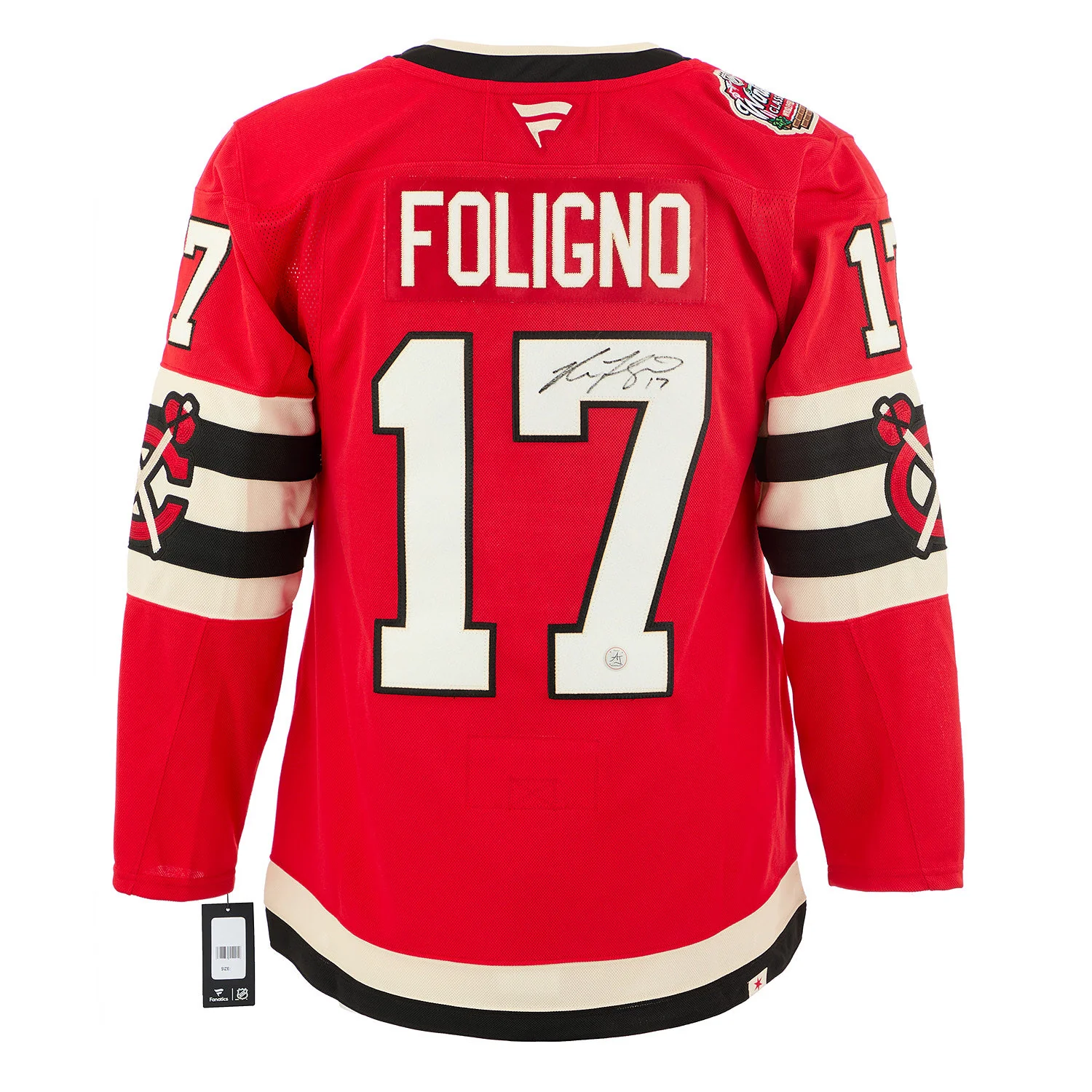 Nick Foligno Signed Chicago Blackhawks Winter Classic Fanatics Premium Jersey