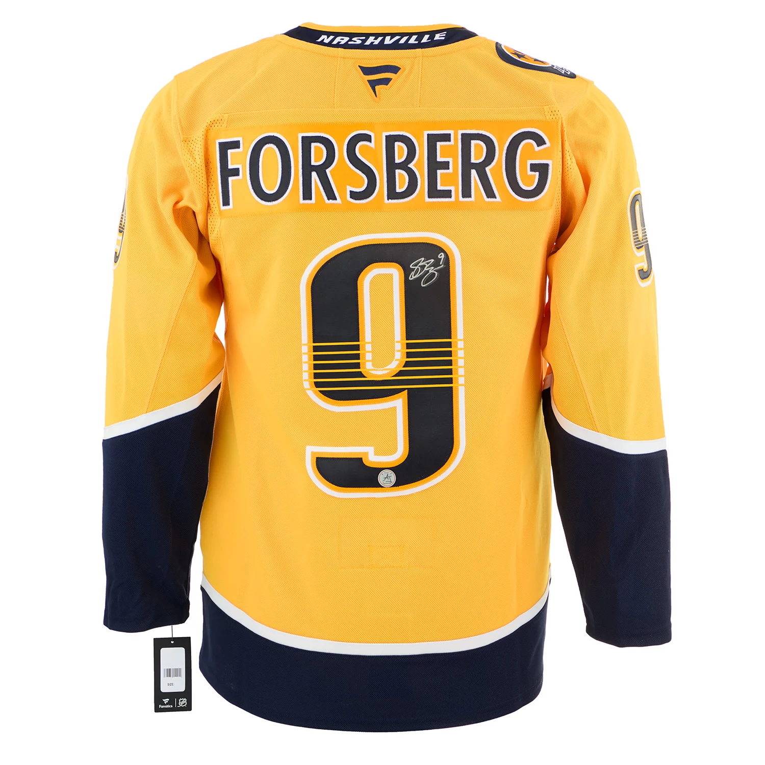Filip Forsberg Autographed Nashville Predators Fanatics Premium Jersey