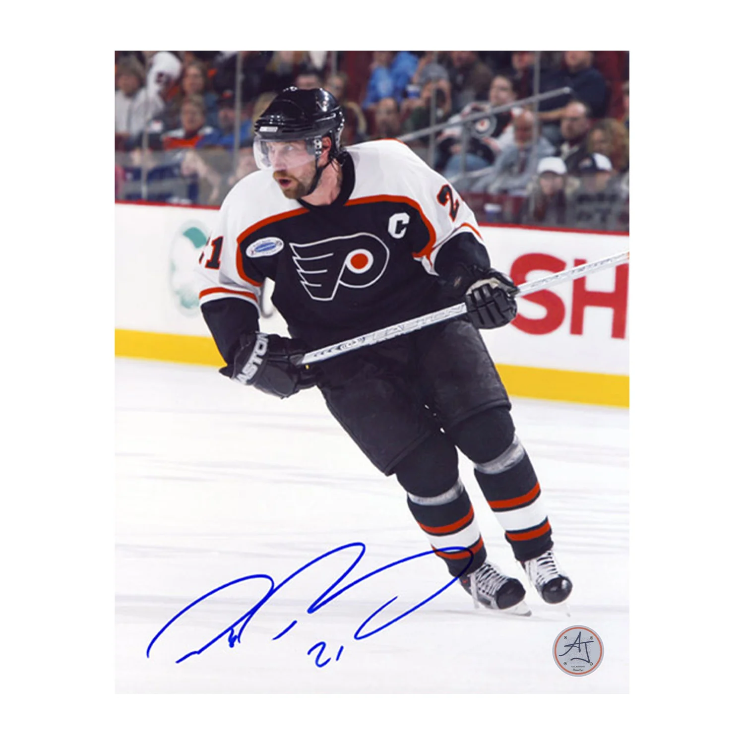 Peter Forsberg Autographed Philadelphia Flyers Captain 8x10 Photo