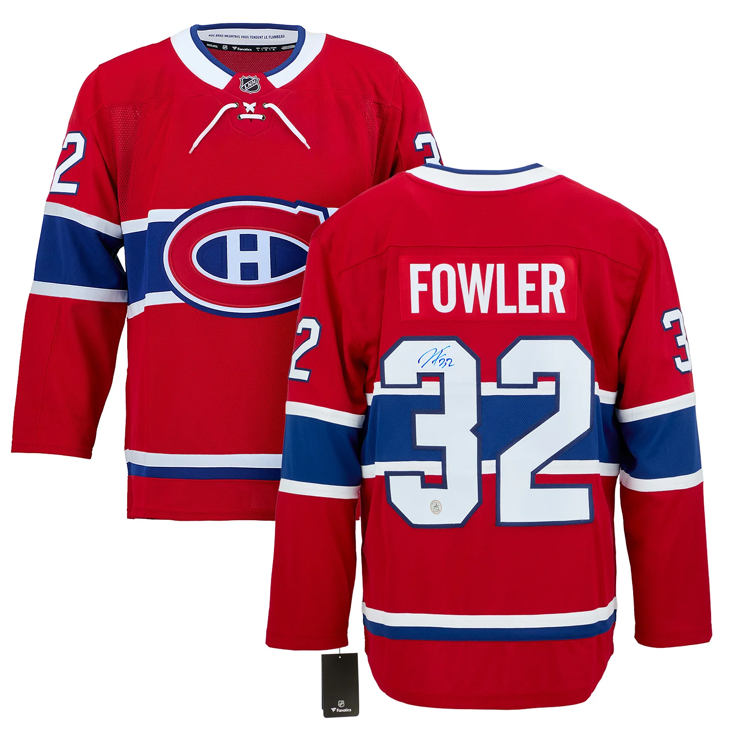 Jacob Fowler Autographed Montreal Canadiens Fanatics Breakaway Jersey - Image 3