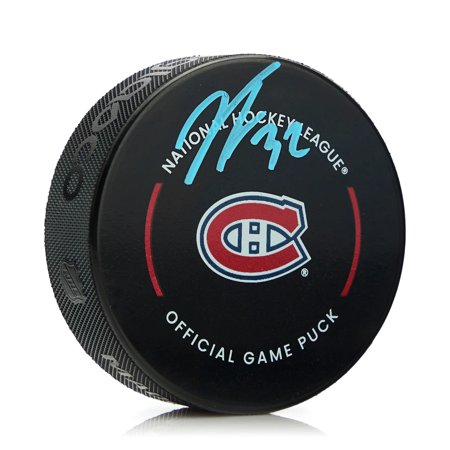Jacob Fowler Signed Montreal Canadiens Official Game Puck