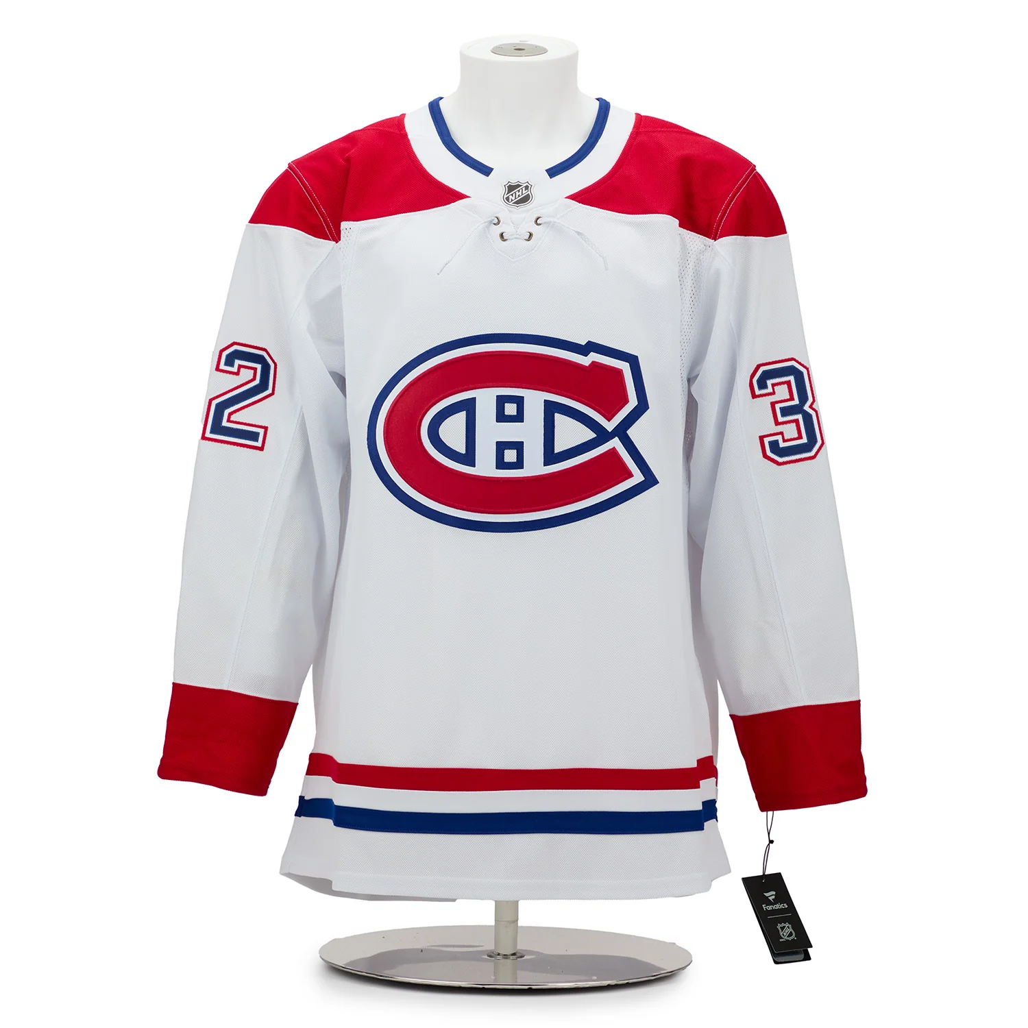 Jacob Fowler Autographed Montreal Canadiens First Game Art Jersey #32/32 - Image 2