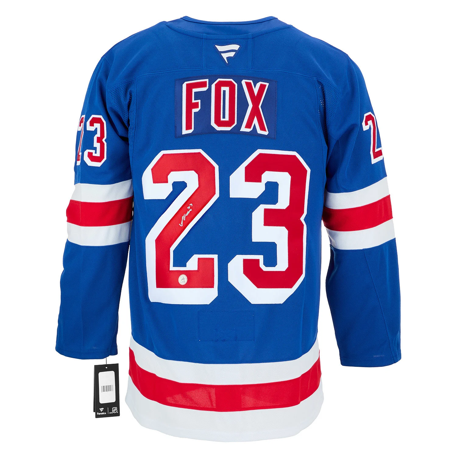 Adam Fox Autographed New York Rangers Fanatics Premium Jersey