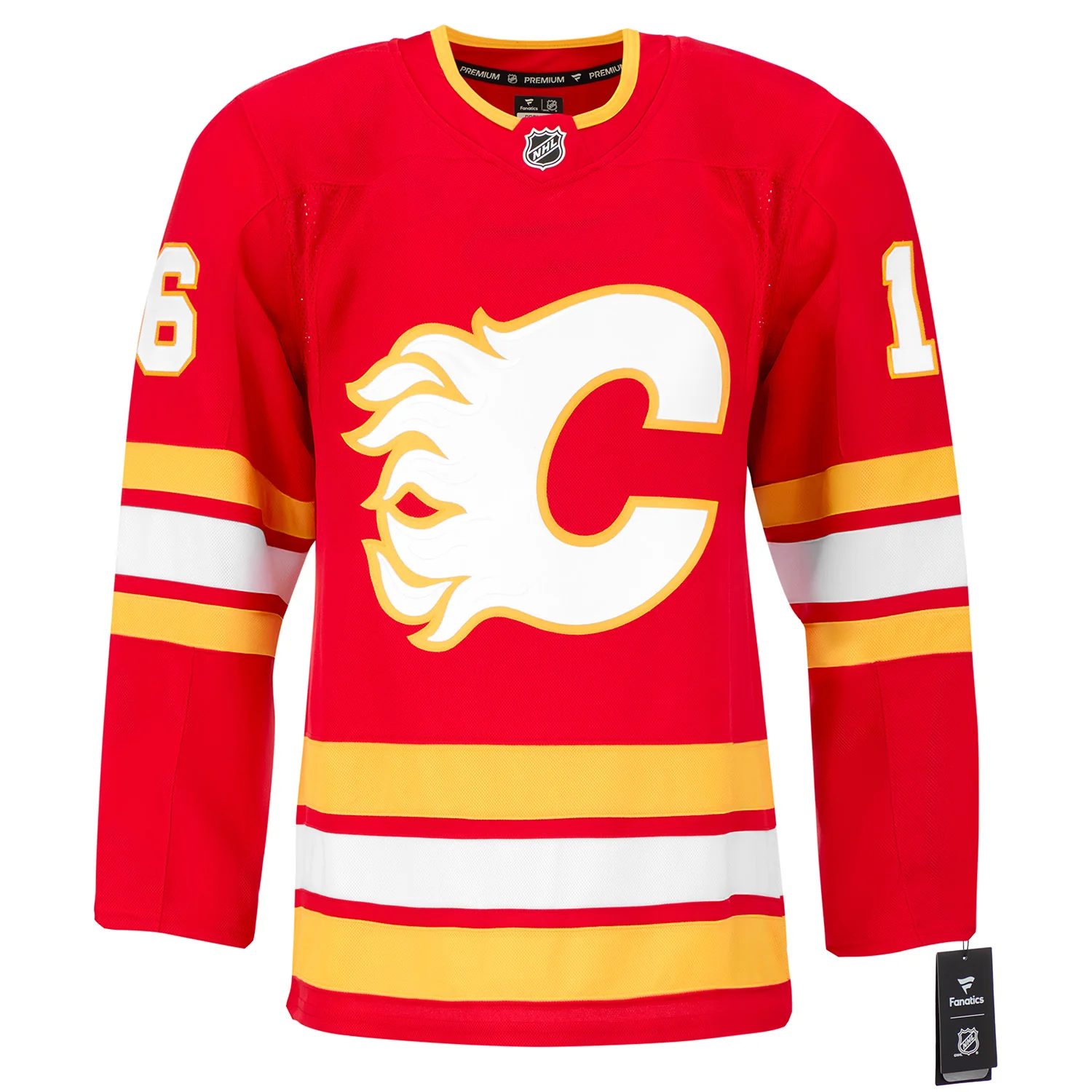 Morgan Frost Autographed Calgary Flames Fanatics Premium Jersey - Image 2