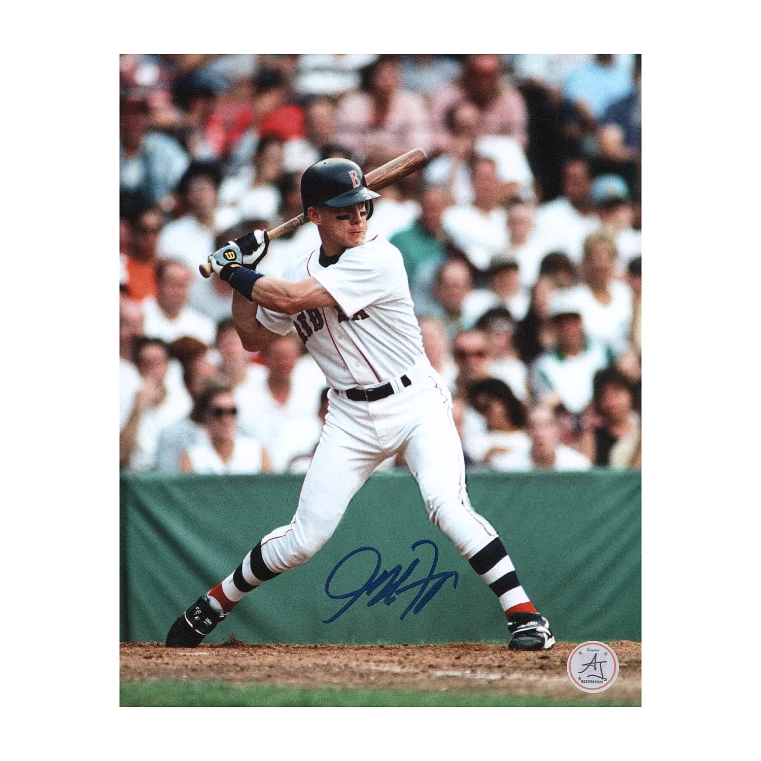 Jeff Frye Signed Boston Red Sox Batting 8x10 Photo