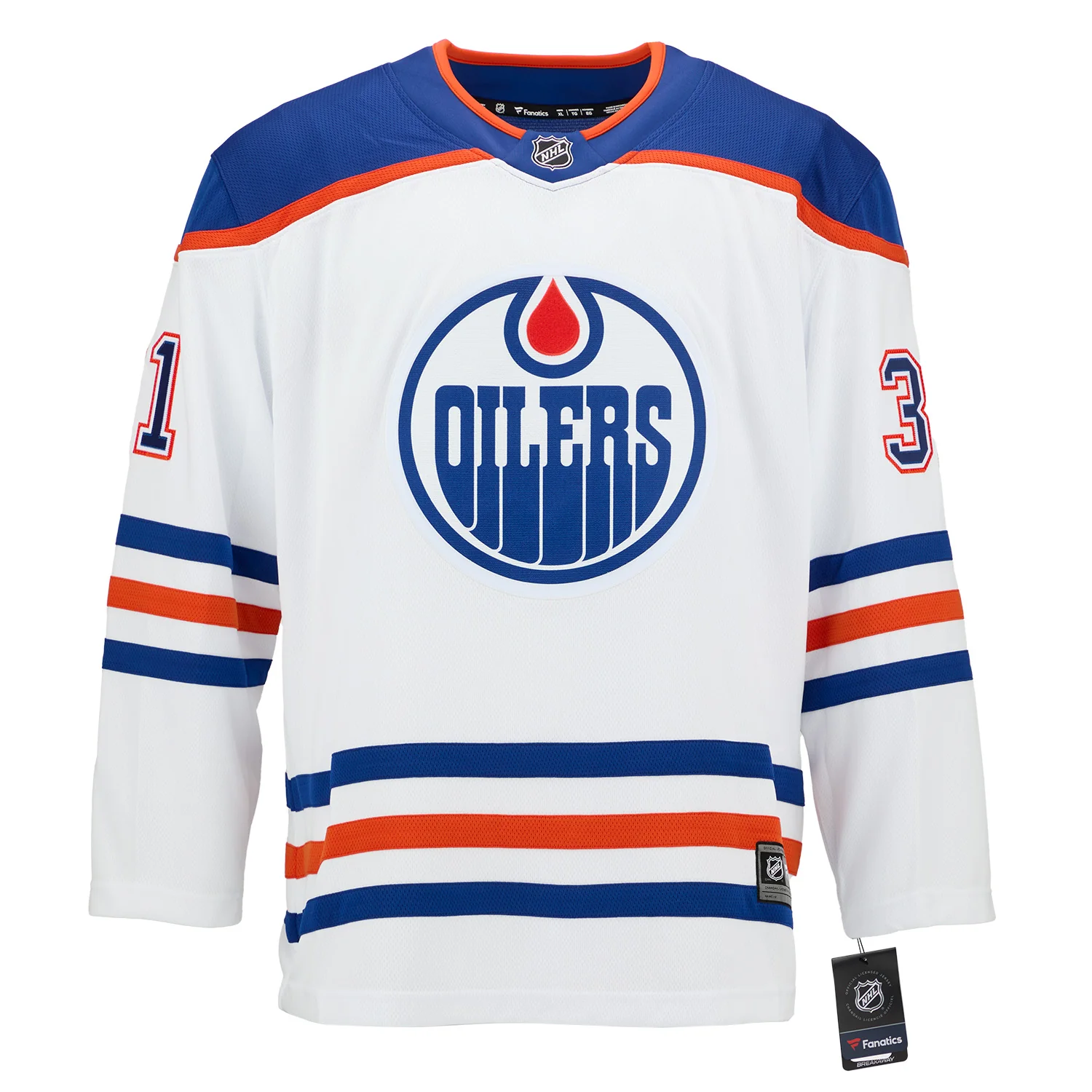 Grant Fuhr Signed & Inscribed Edmonton Oilers White Fanatics Breakaway Jersey - Image 2