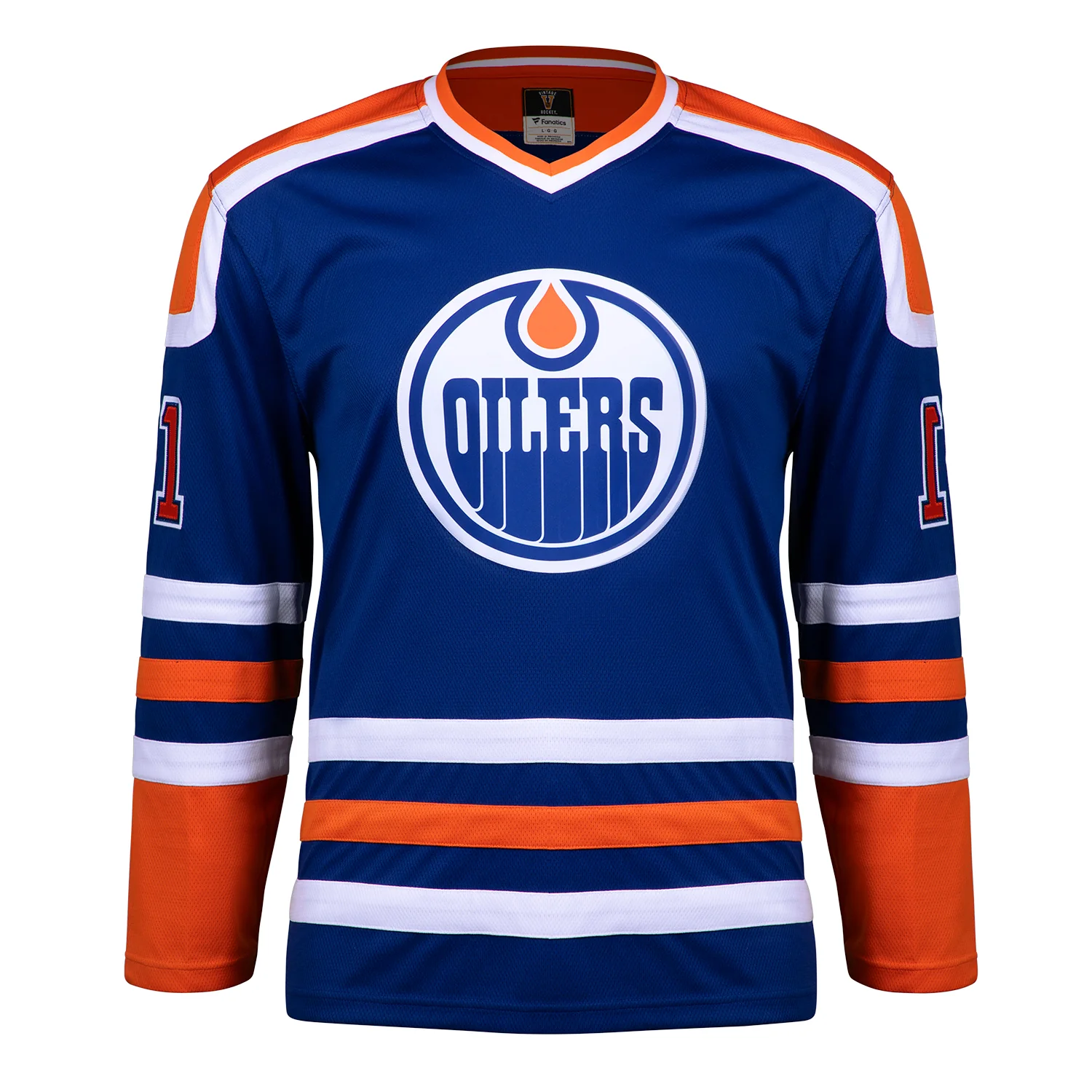Grant Fuhr Autographed Edmonton Oilers Fanatics Throwback Jersey - Image 2