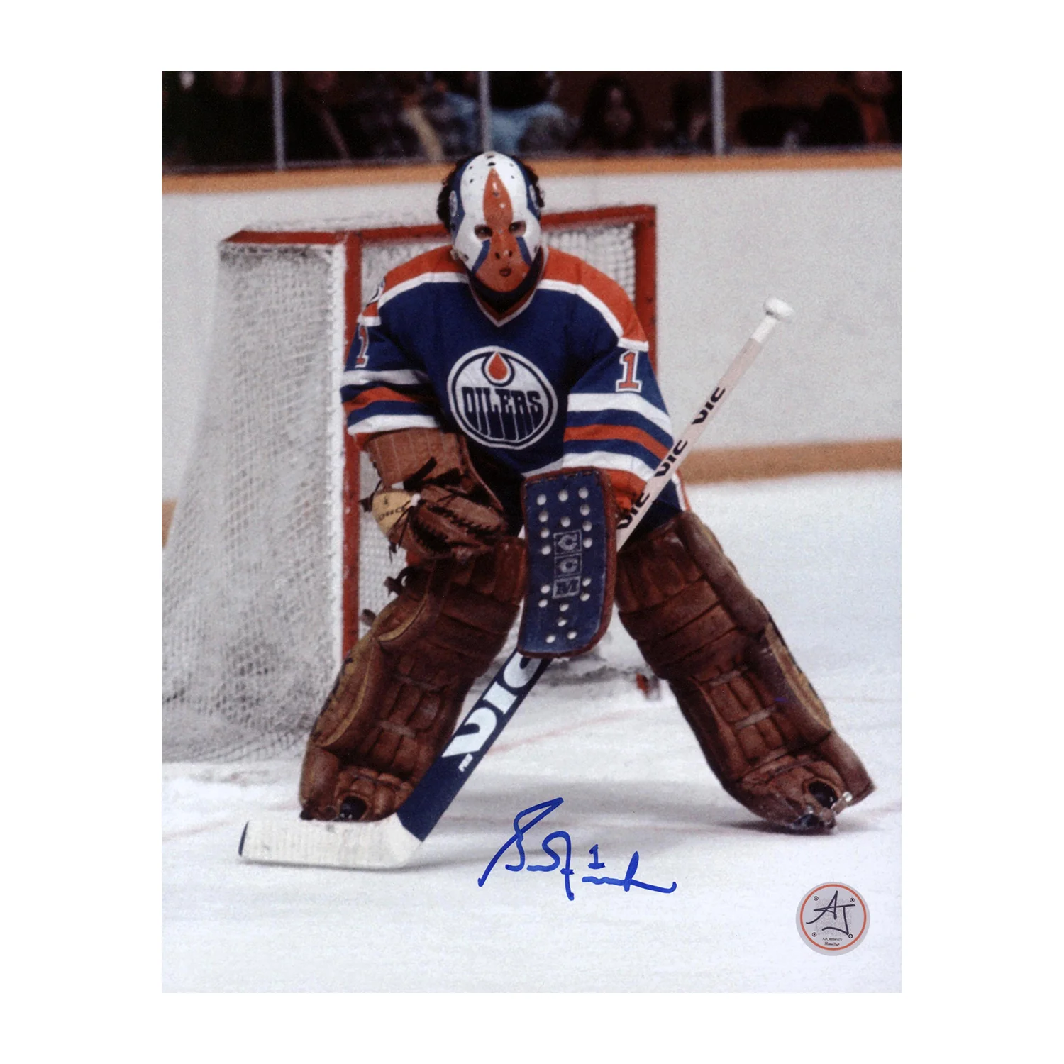 Grant Fuhr Autographed Edmonton Oilers Rookie 8x10 photo