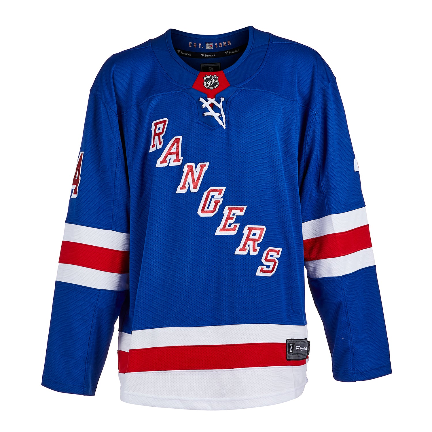 Bill Gadsby Autographed New York Rangers Fanatics Breakaway Jersey - Image 2