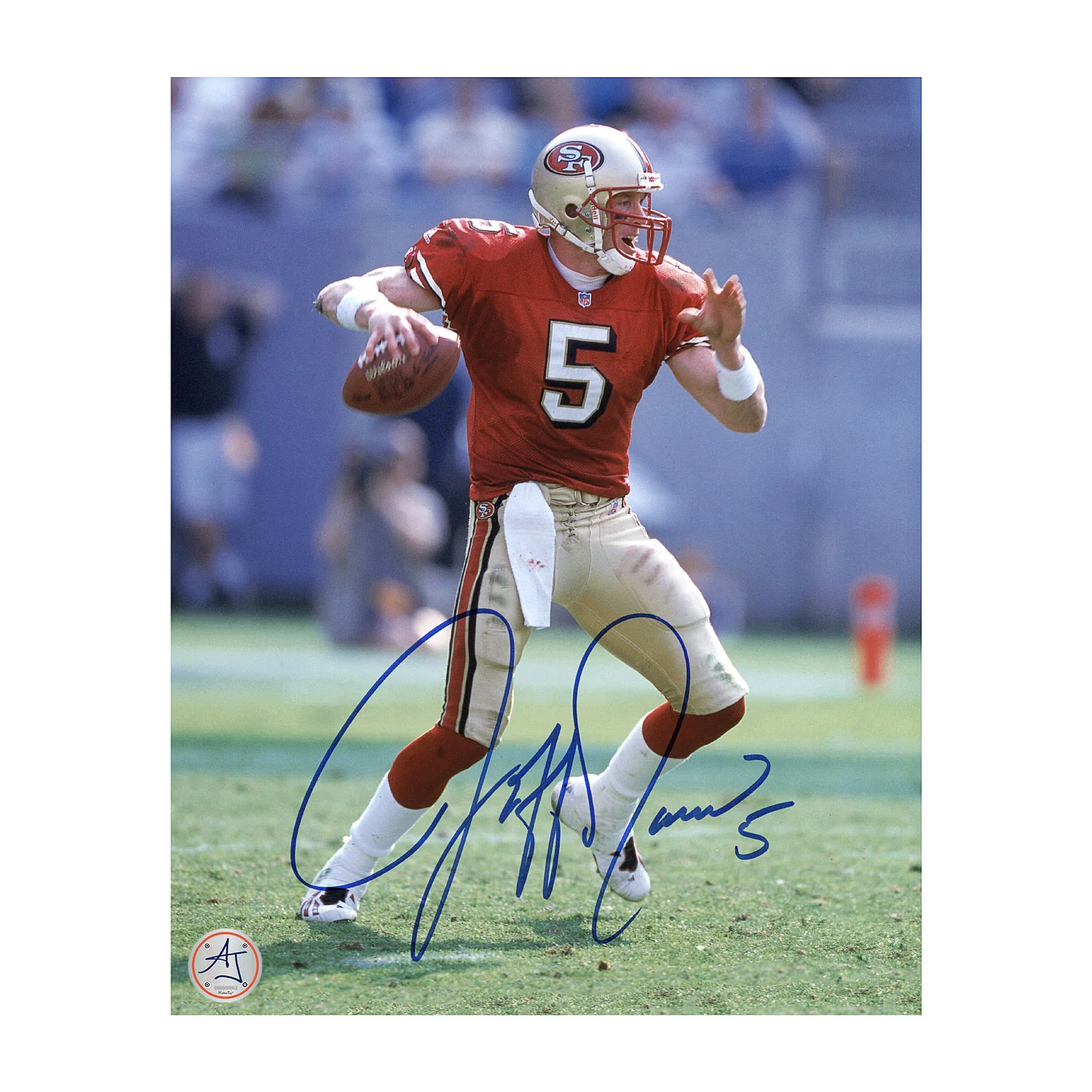 Jeff Garcia Autographed San Francisco 49ers Quarterback 8x10 Photo