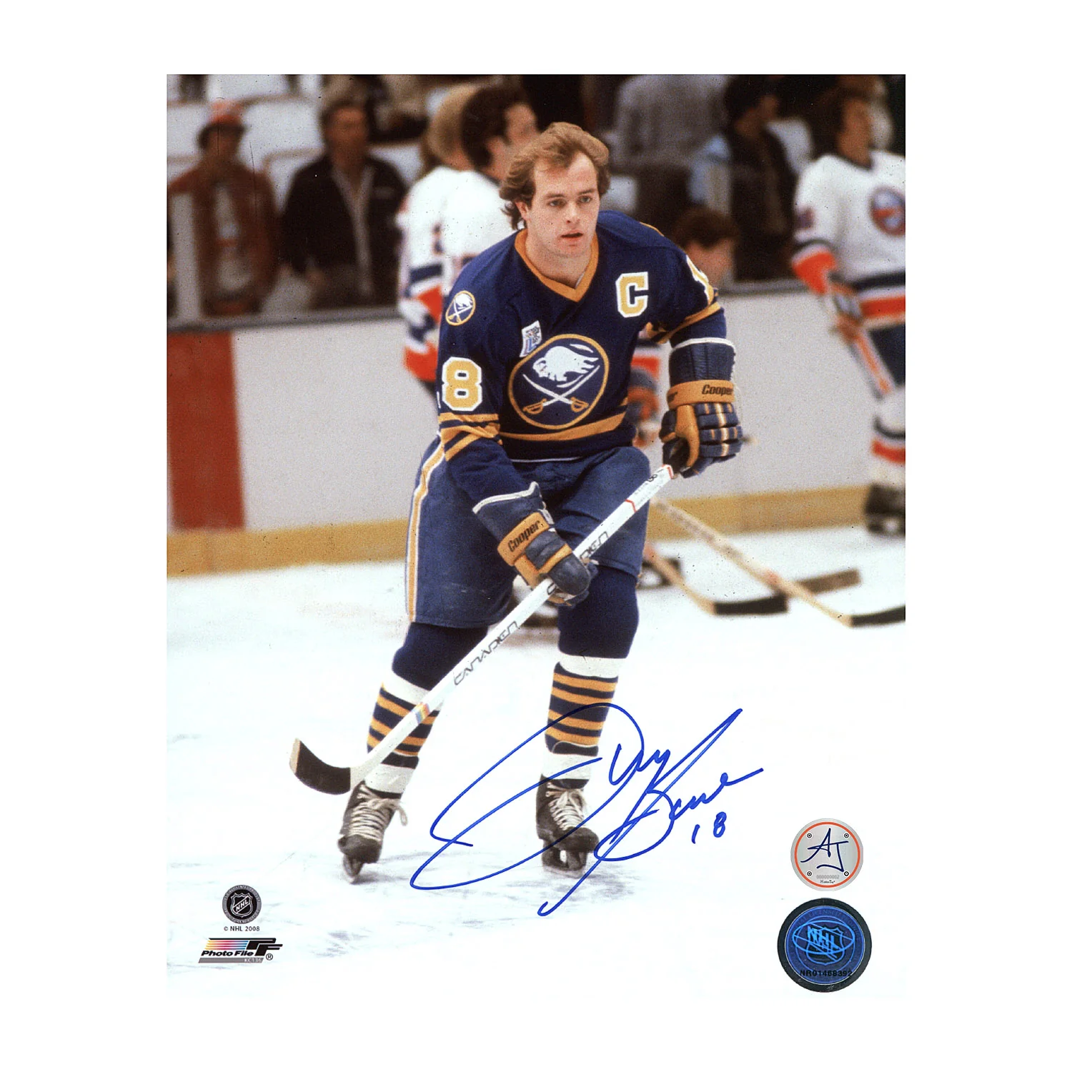 Danny Gare Autographed Buffalo Sabres Hockey 8x10 Photo