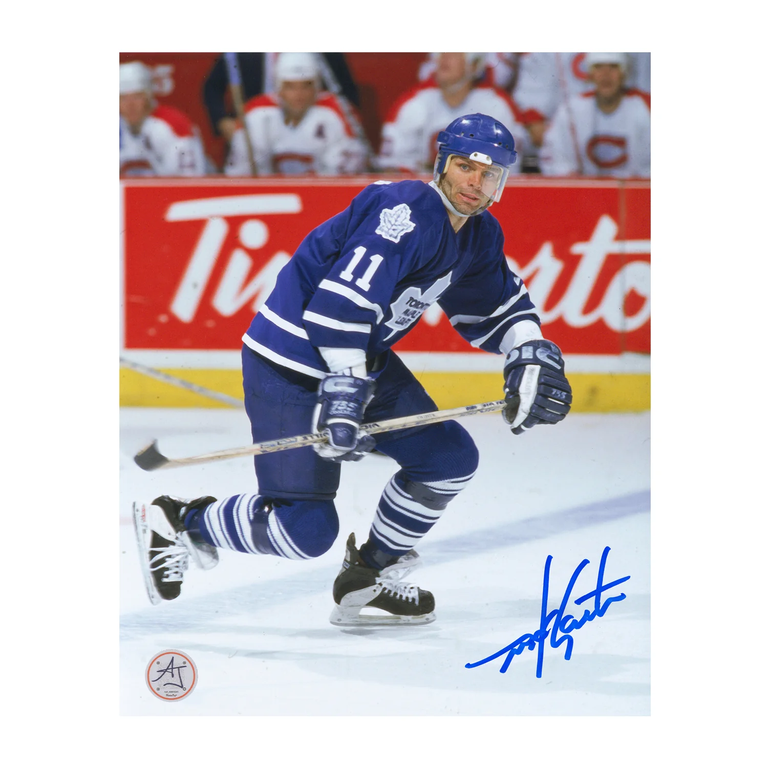 Mike Gartner Autographed Toronto Maple Leafs Hockey 8x10 Photo