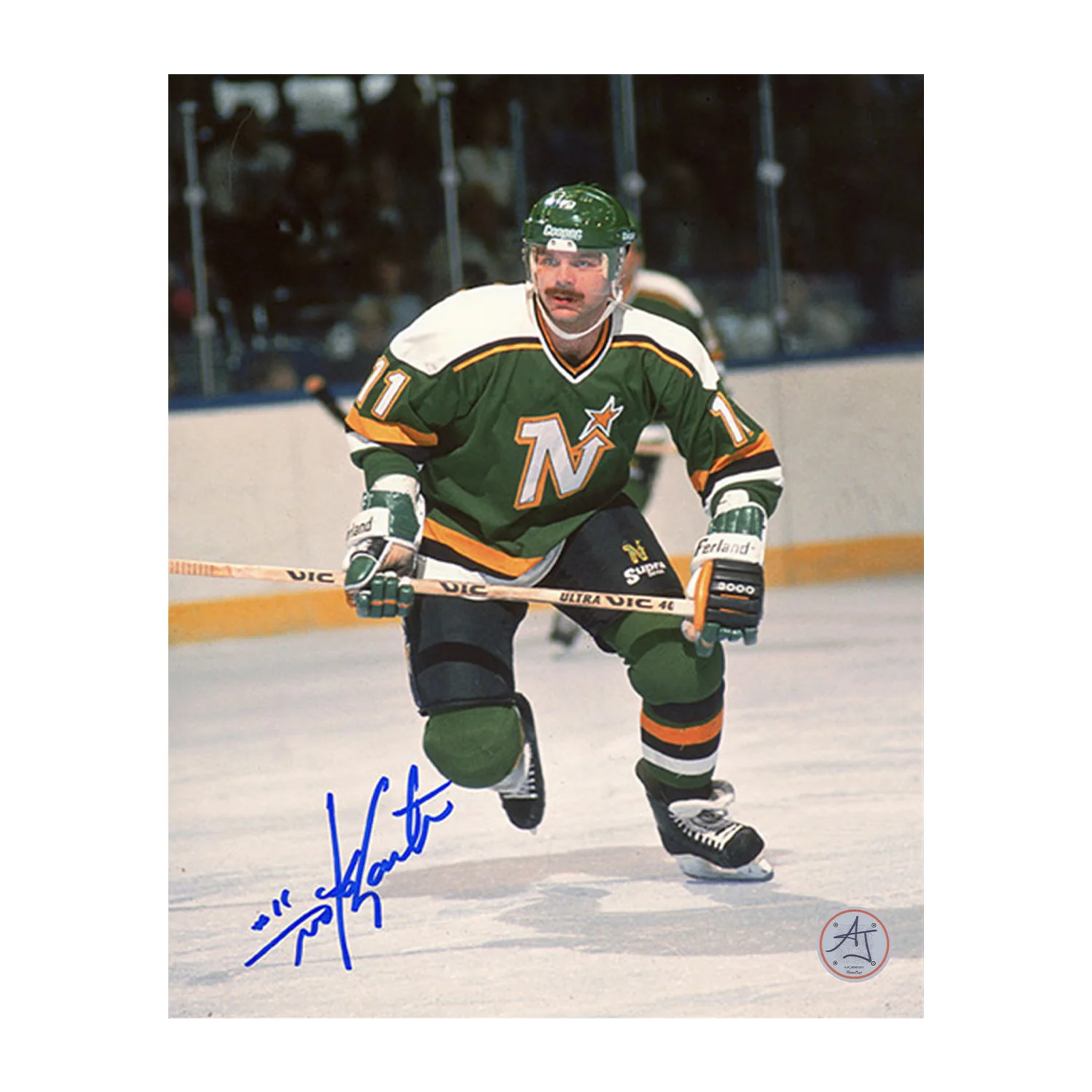Mike Gartner Autographed Minnesota North Stars Hockey 8x10 Photo