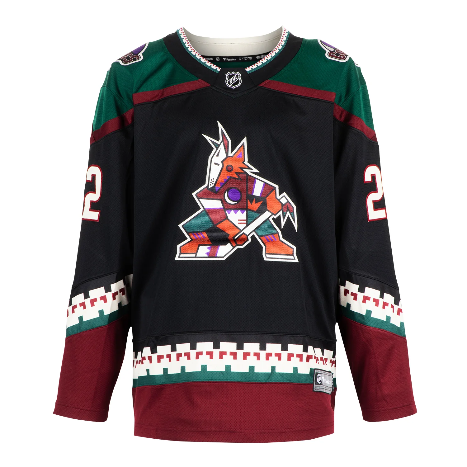 Mike Gartner Signed Phoenix Coyotes Black Kachina Fanatics Breakaway Jersey - Image 2