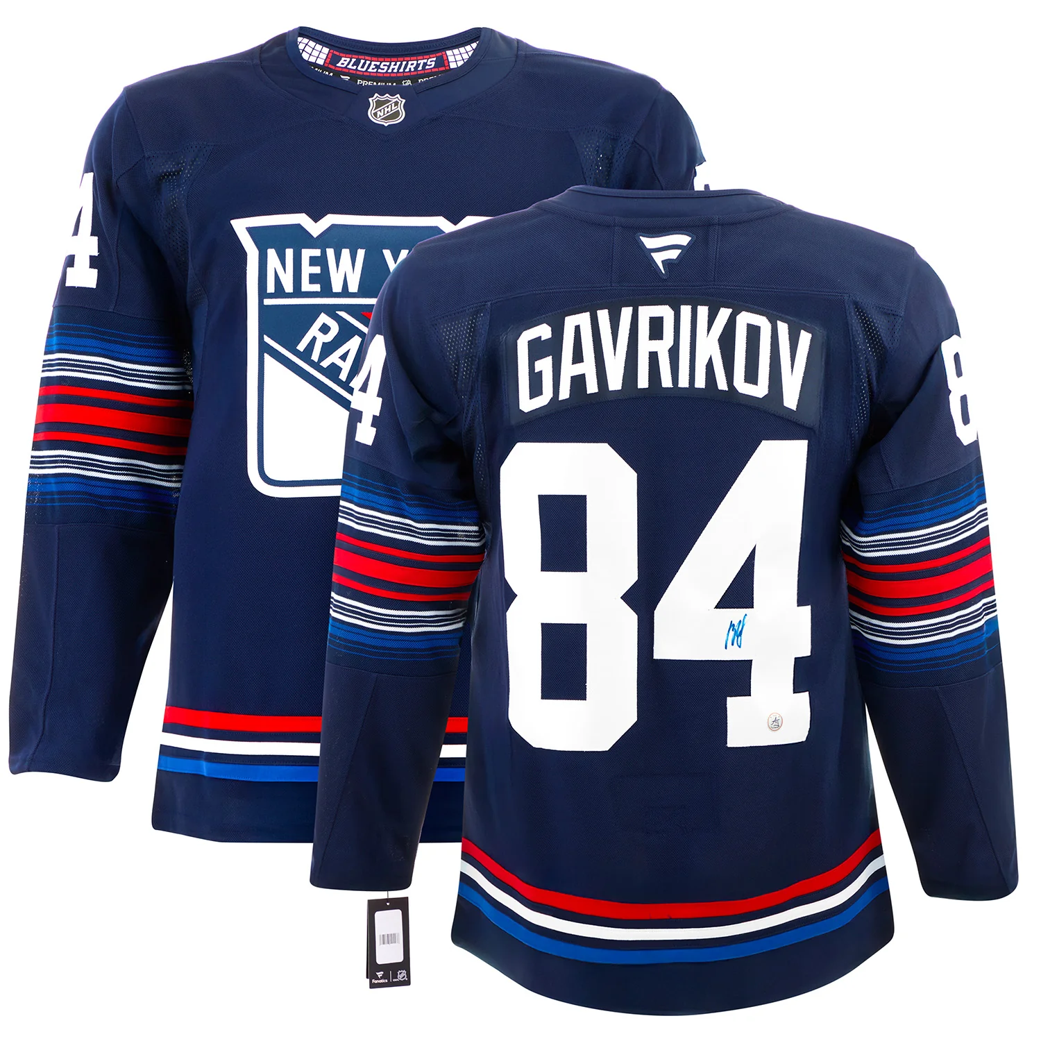 Vladislav Gavrikov Signed New York Rangers Alternate Fanatics Premium Jersey - Image 3