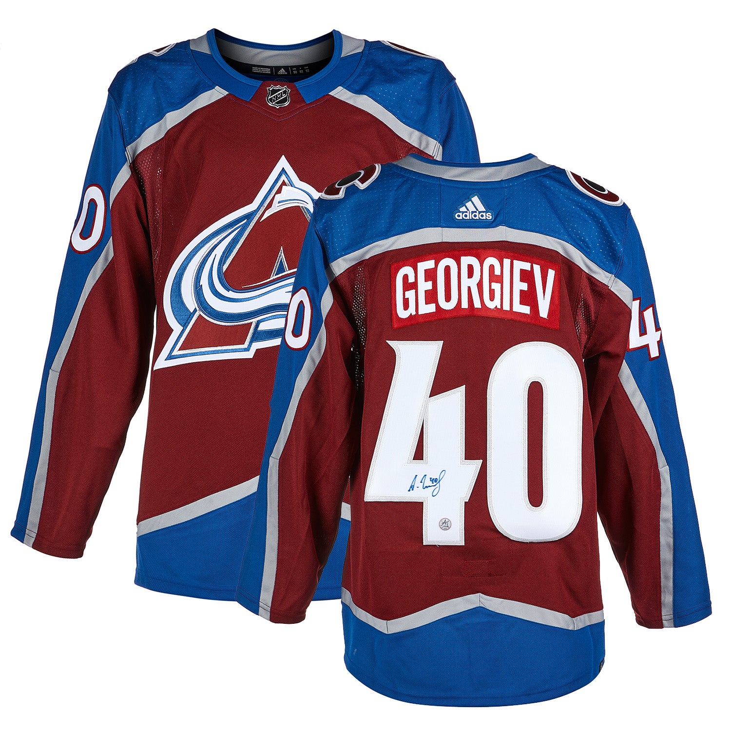 Alexandar Georgiev Autographed Colorado Avalanche adidas Jersey - Image 3