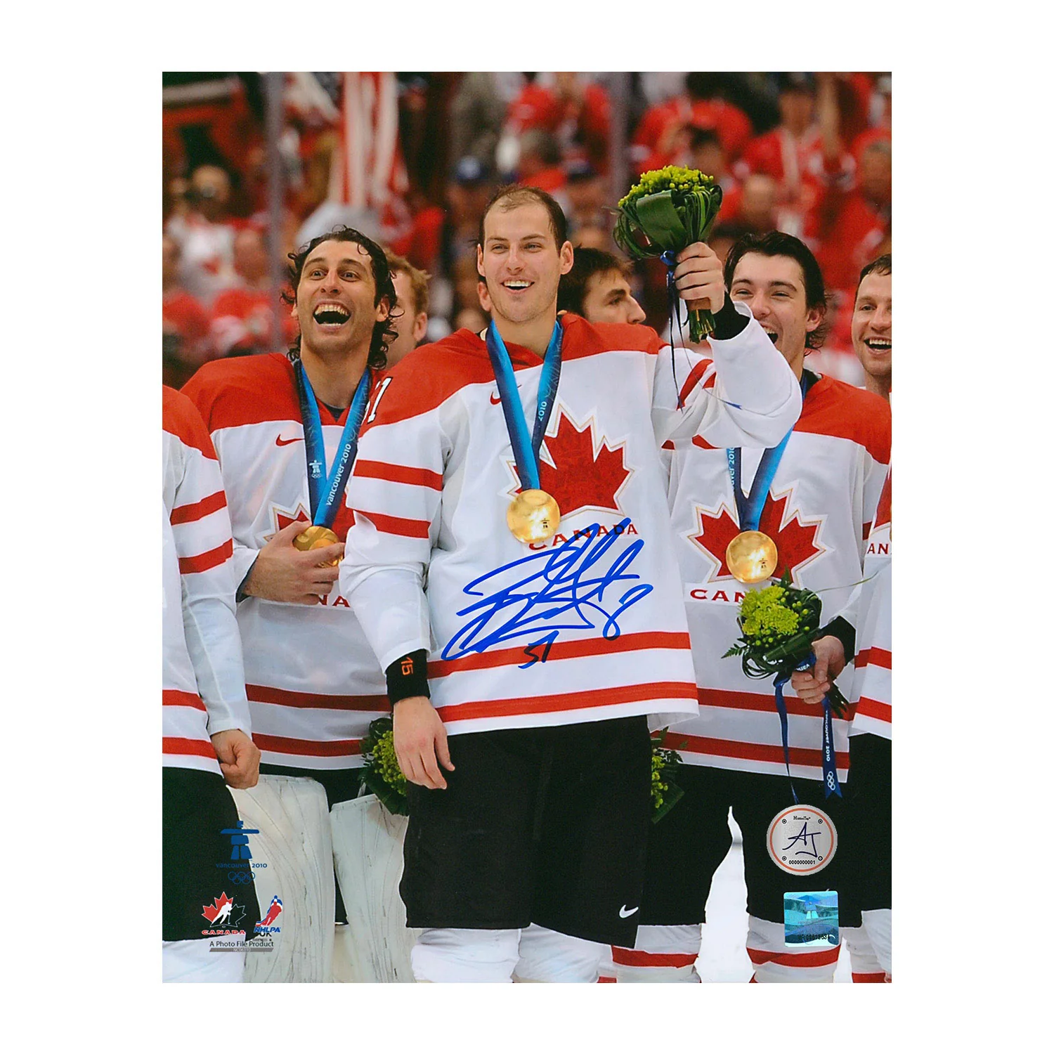 Ryan Getzlaf Autographed Team Canada Olympic Gold 8x10 Photo