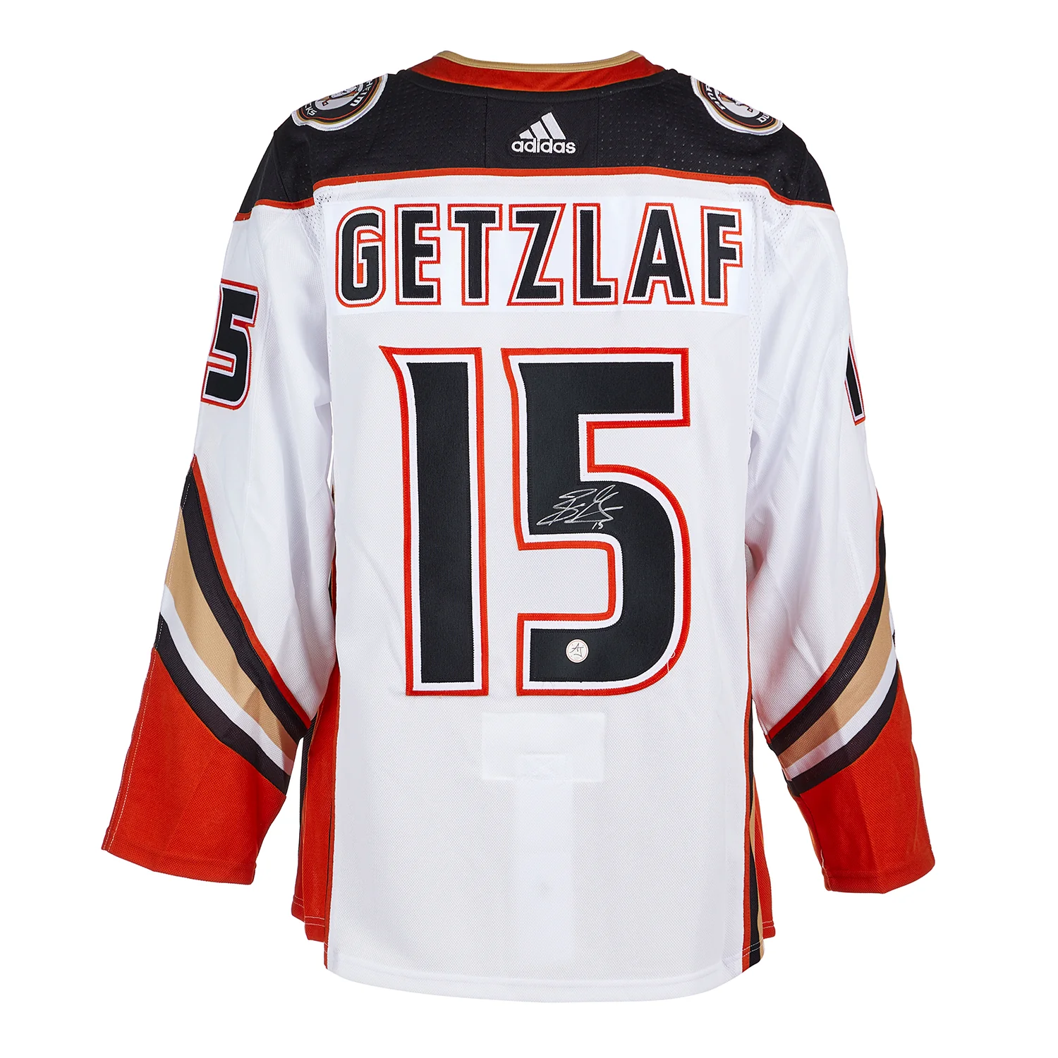 Ryan Getzlaf Signed Anaheim Ducks White adidas Jersey