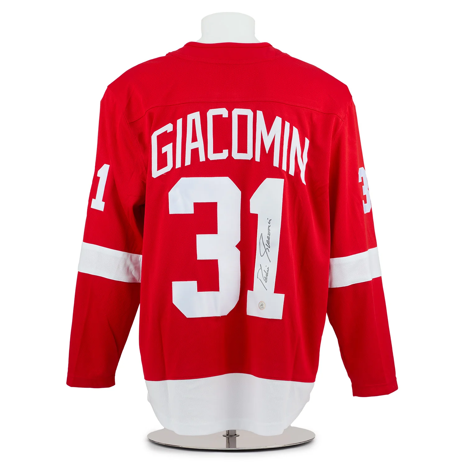 Eddie Giacomin Autographed Detroit Red Wings Fanatics Breakaway Jersey