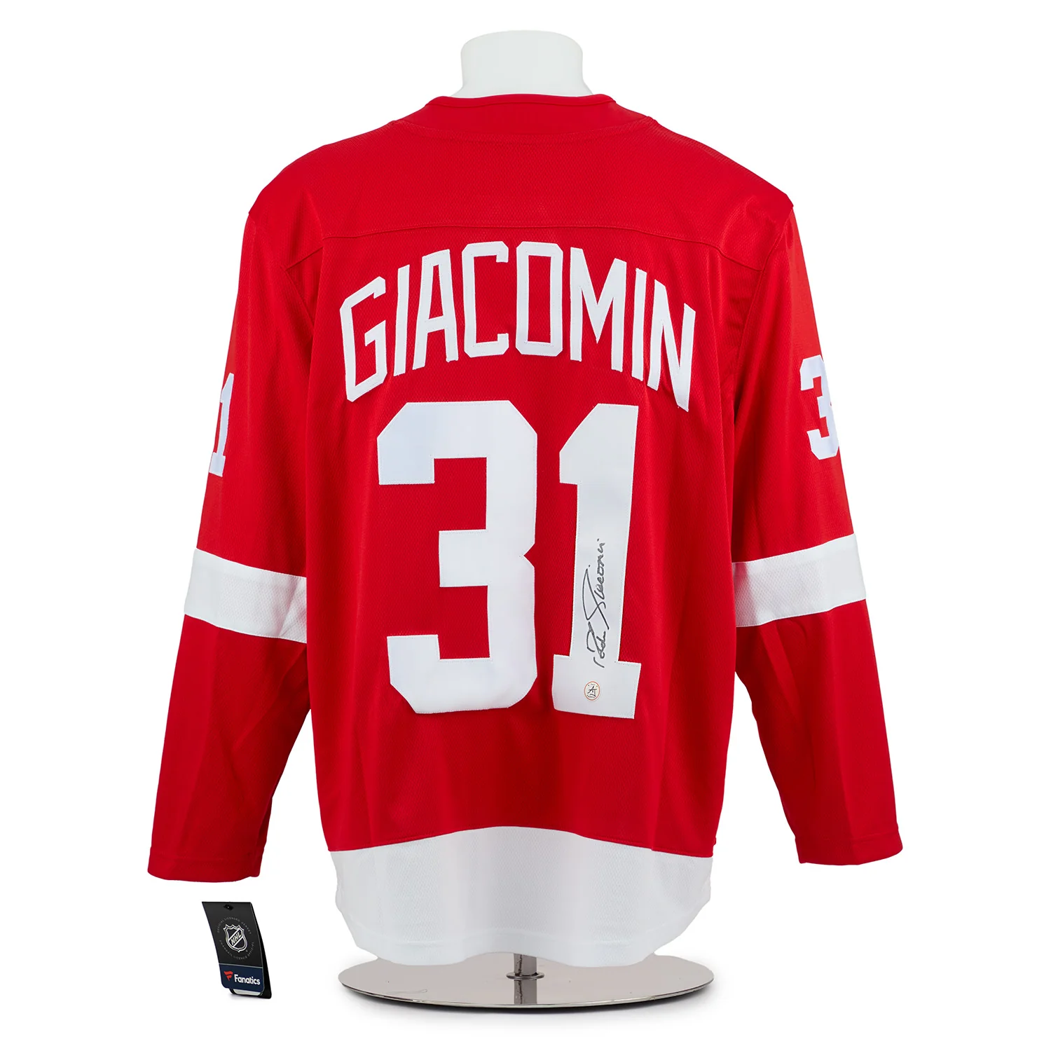 Eddie Giacomin Autographed Detroit Red Wings Fanatics Breakaway Jersey