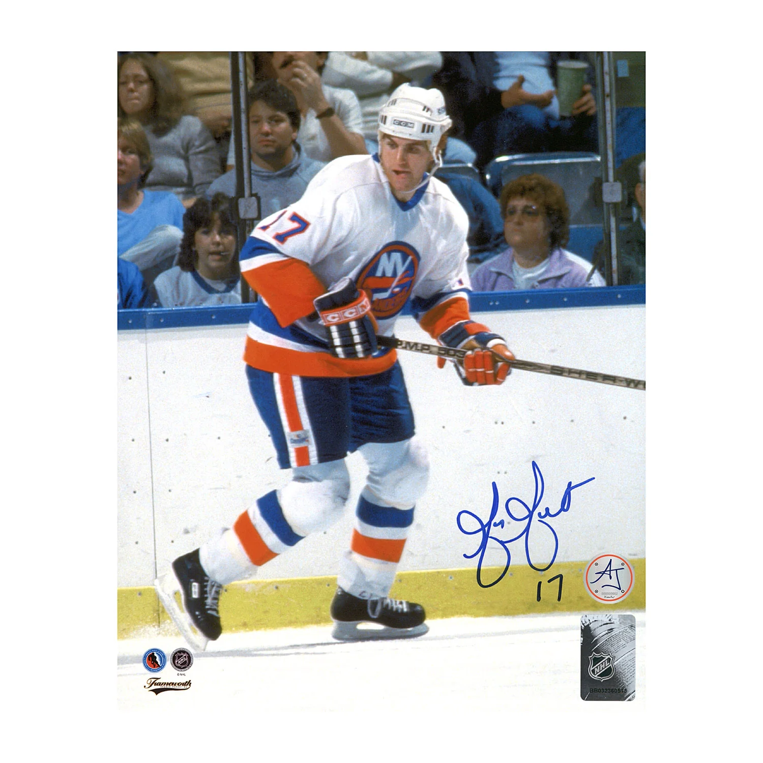 Greg Gilbert Autographed New York Islanders Hockey 8x10 Photo
