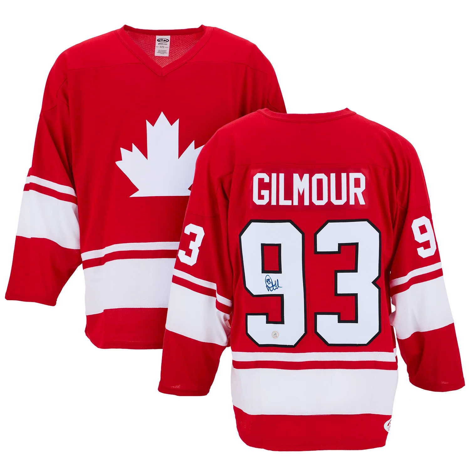 Doug Gilmour Autographed Team Canada Custom Hockey Nation Jersey - Image 3