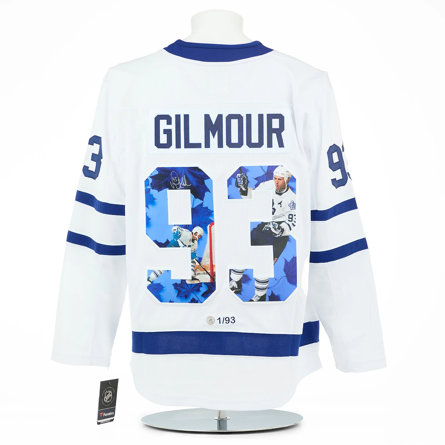 Doug Gilmour Autographed Toronto Maple Leafs Graphic Art Fanatics Jersey #1/93