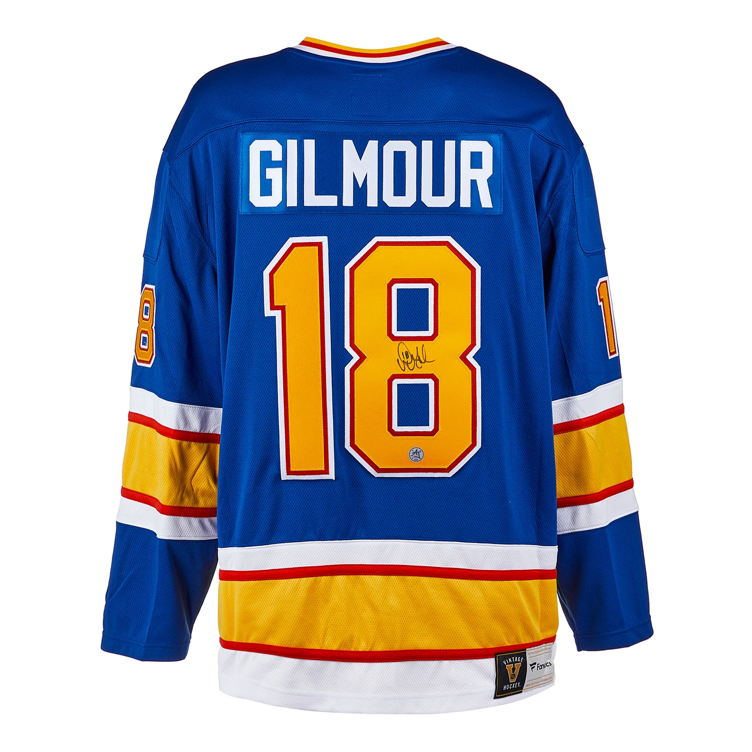 Doug Gilmour Signed St Louis Blues Throwback Breakaway Jersey