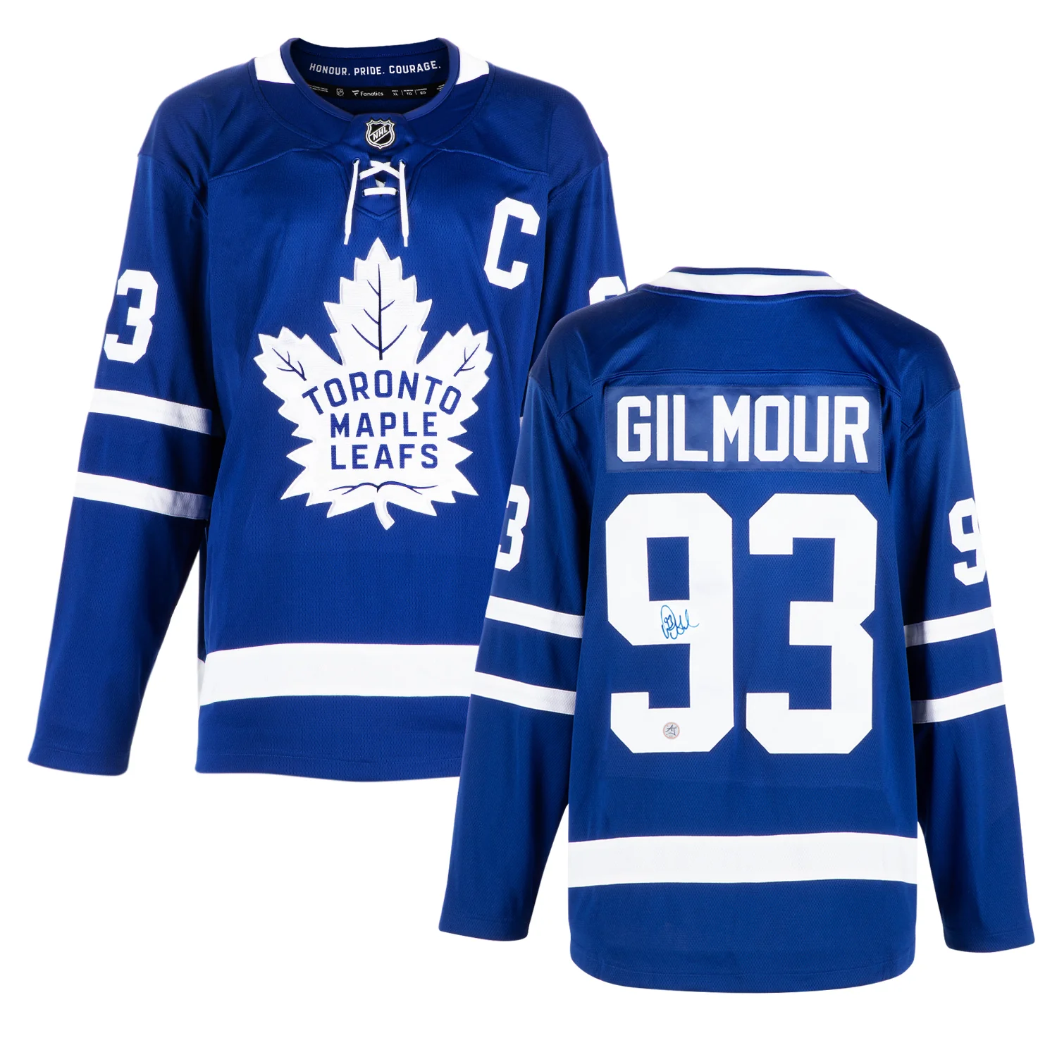 Doug Gilmour Autographed Toronto Maple Leafs Blue Fanatics Breakaway Jersey - Image 3