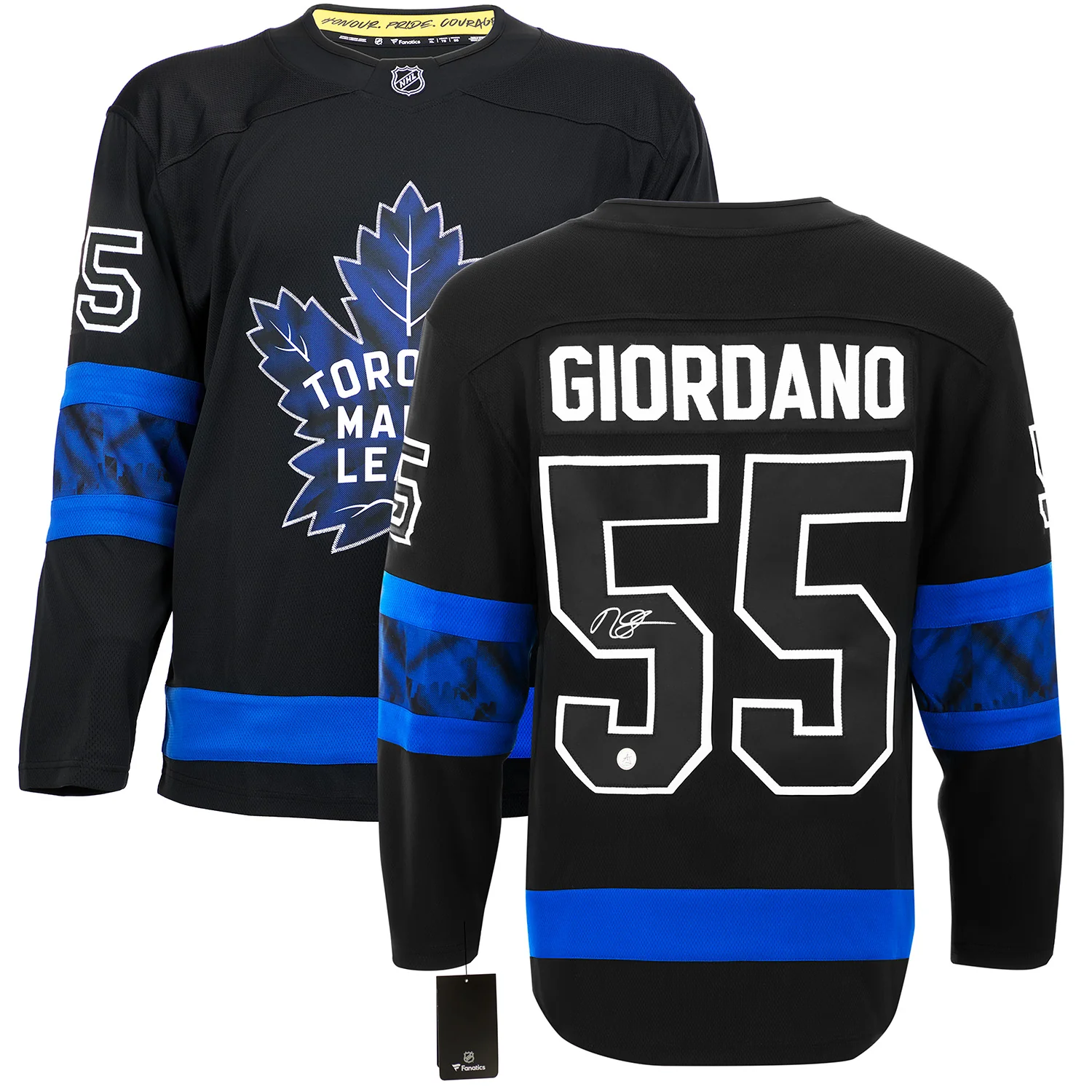 Mark Giordano Signed Toronto Maple Leafs Drew House Fanatics Breakaway Jersey - Image 3