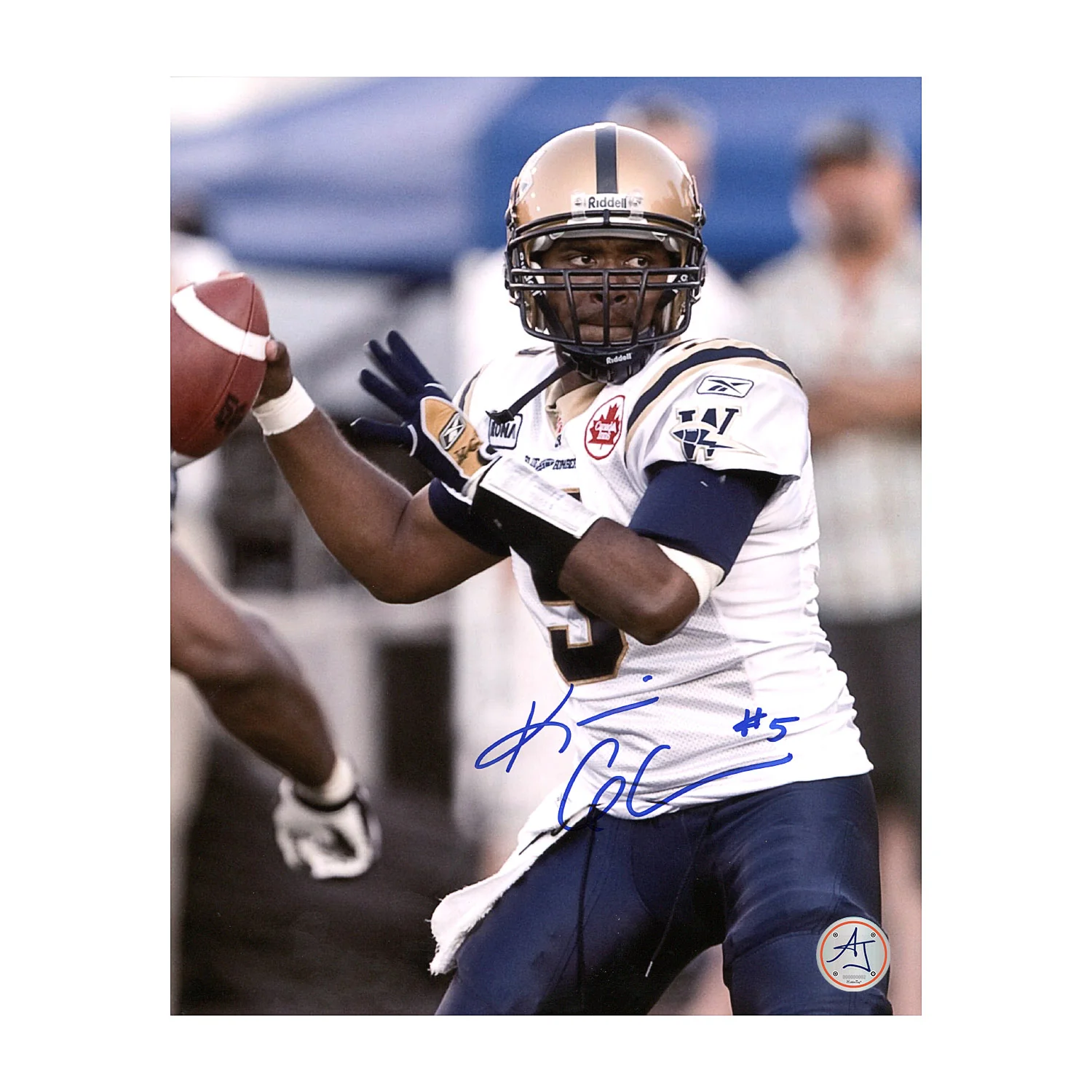 Kevin Glenn Autographed Winnipeg Blue Bombers Quarterback 8x10 Photo