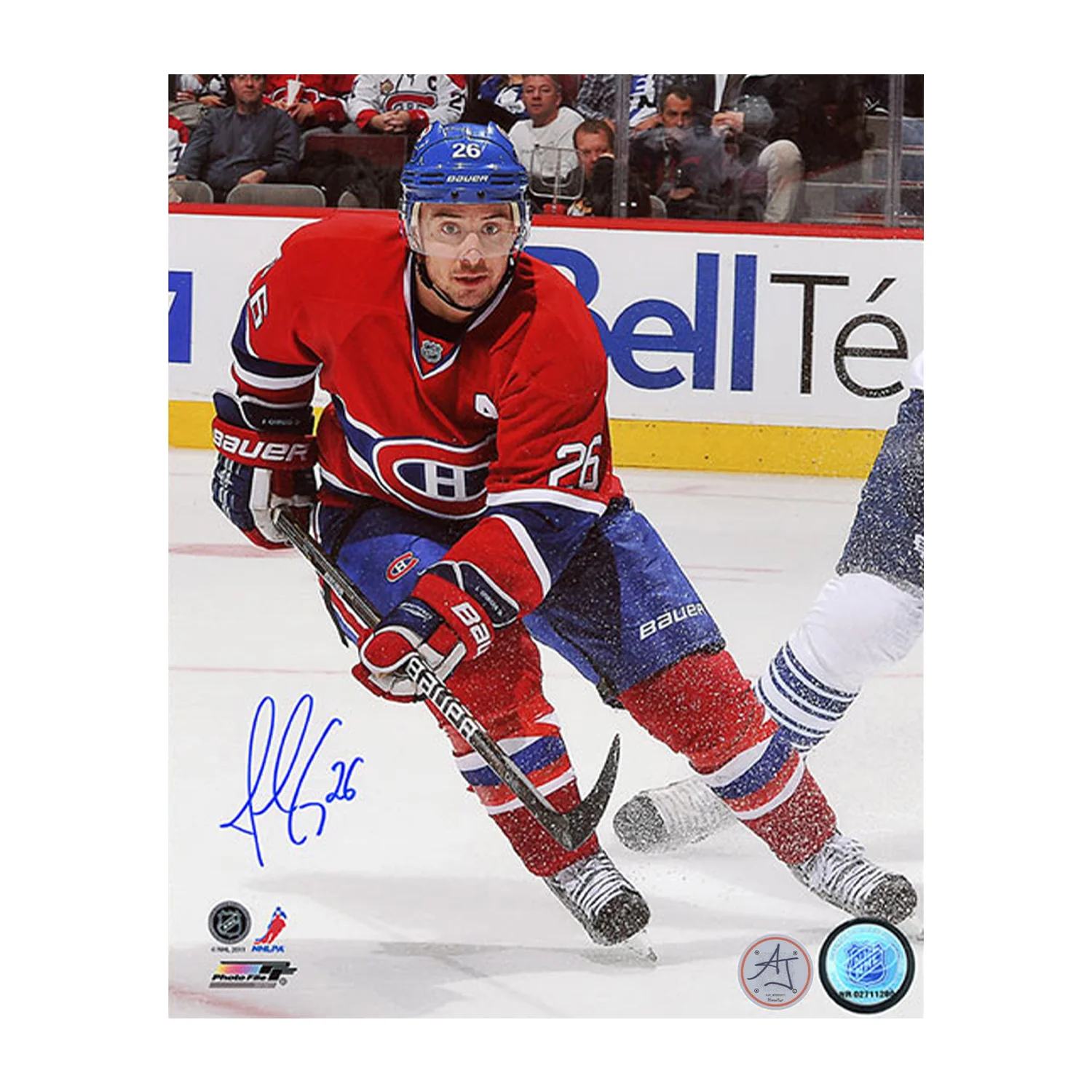 Josh Gorges Autographed Montreal Canadiens Game Action 8x10 Photo
