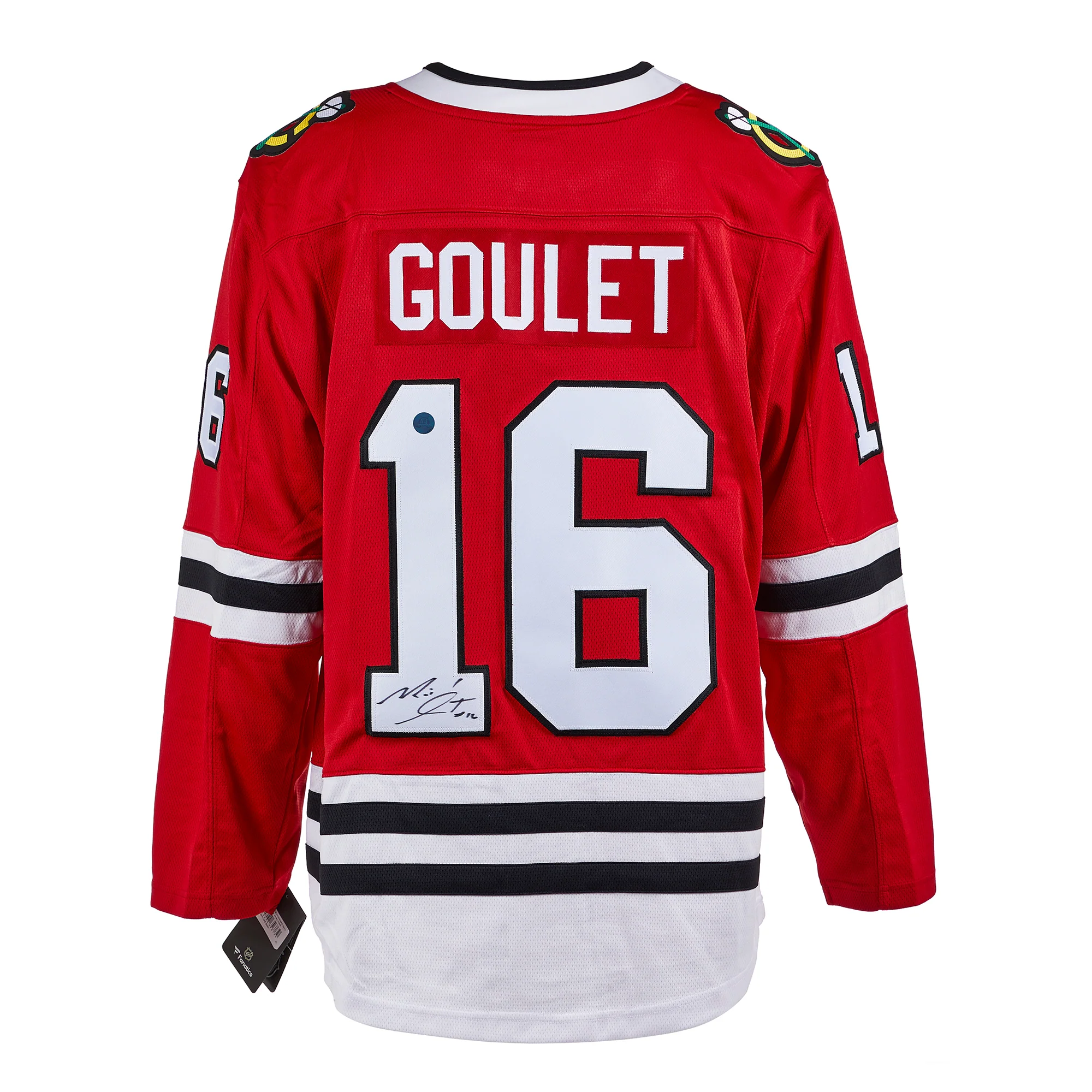 Michel Goulet Autographed Chicago Blackhawks Fanatics Breakaway Jersey