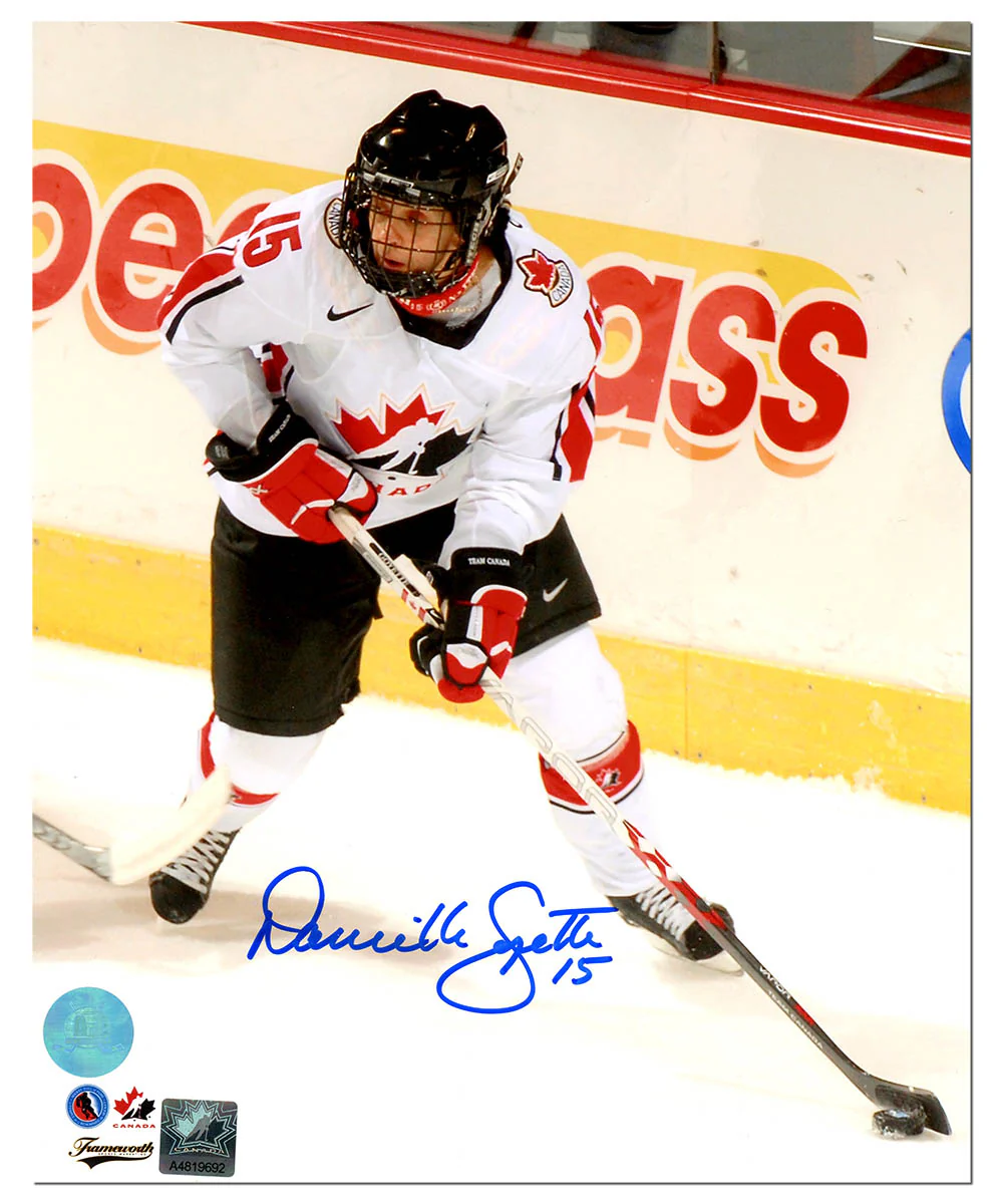 Danielle Goyette Autographed Team Canada Olympic Hockey 8x10 Photo