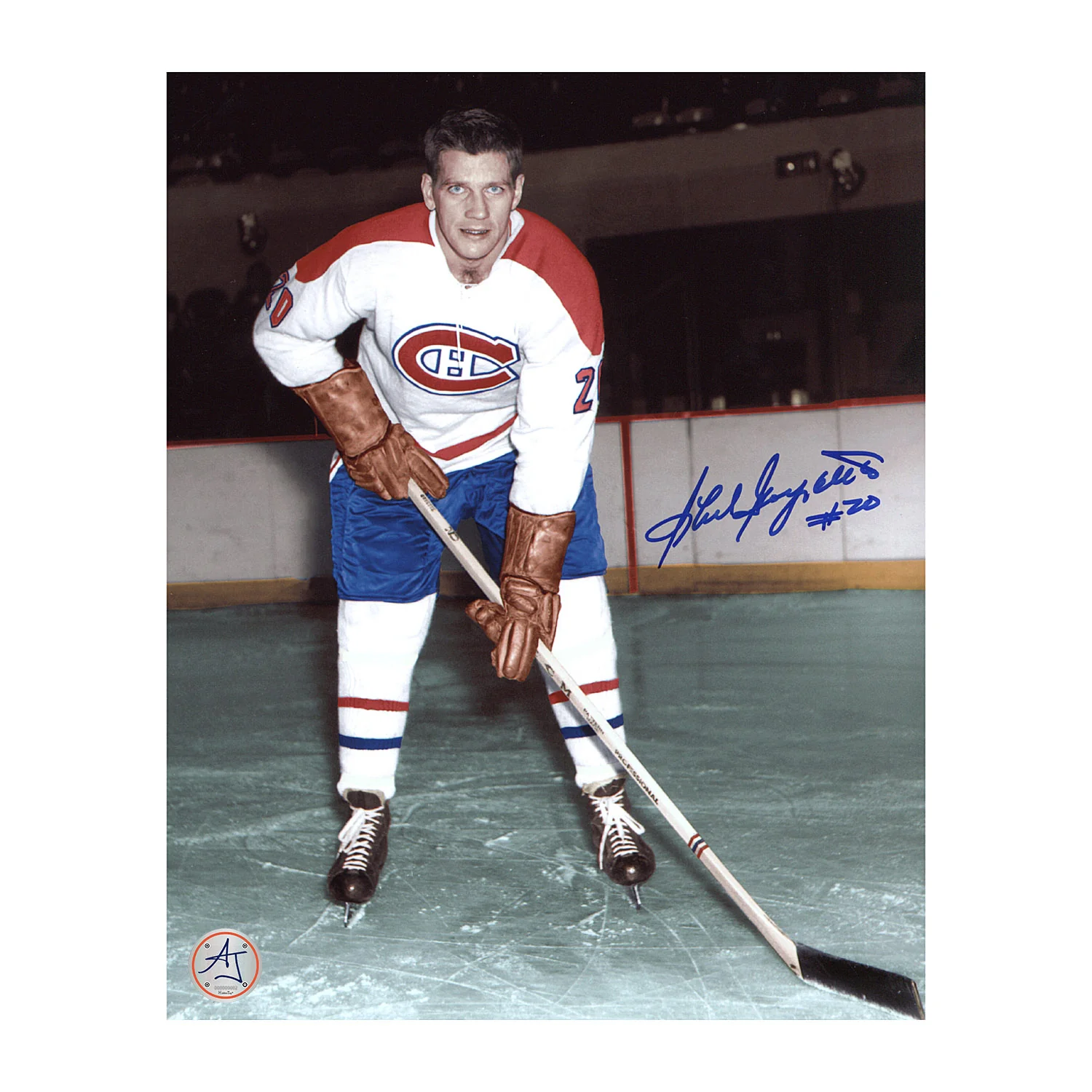 Phil Goyette Autographed Montreal Canadiens Hockey 8x10 Photo