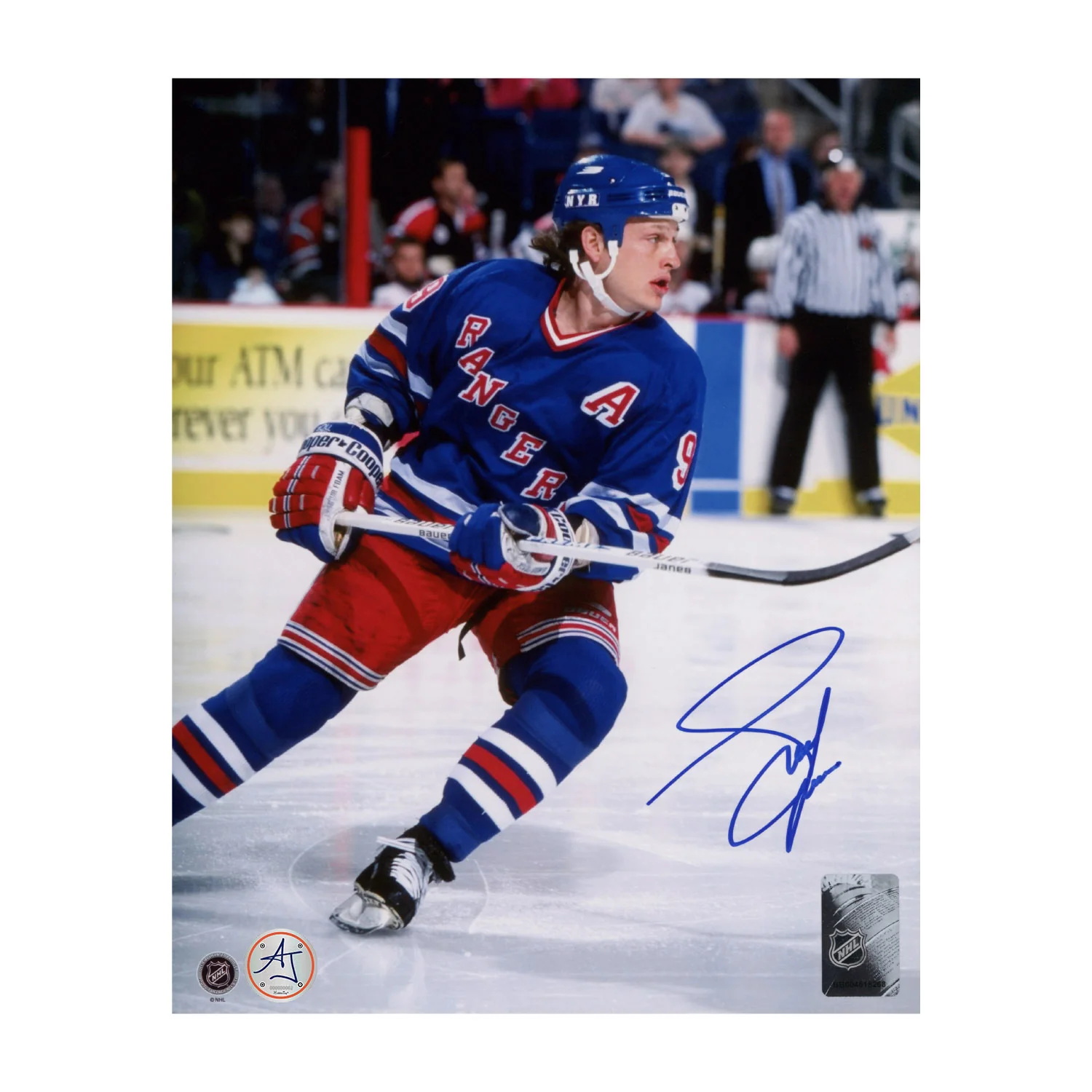 Adam Graves Signed New York Rangers Hockey 8x10 Photo