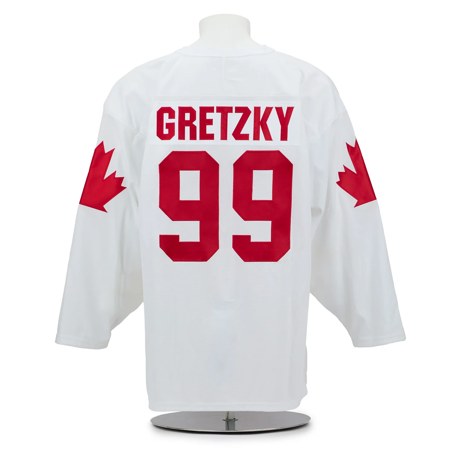 Wayne Gretzky Signed 1987 Canada Cup Custom Jersey With Fight Strap JSA COA - Image 2