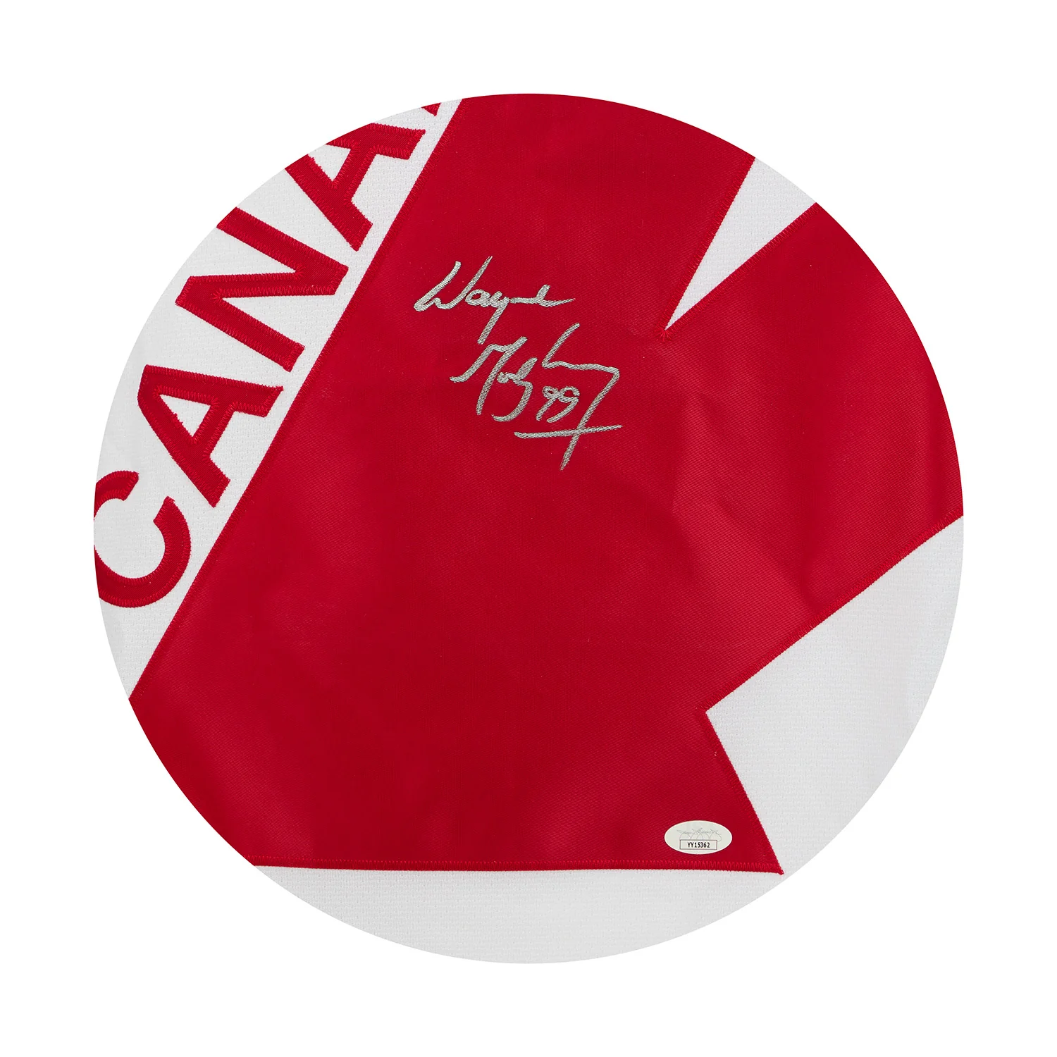 Wayne Gretzky Signed 1987 Canada Cup Custom Jersey With Fight Strap JSA COA - Image 3