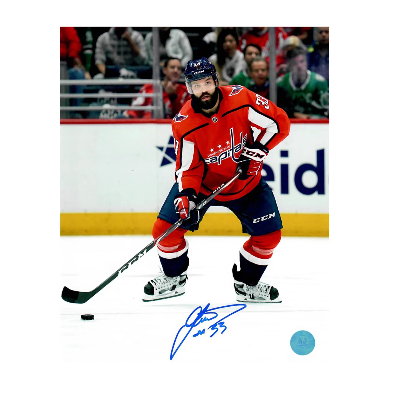 Radko Gudas Autographed Washington Capitals Game Action 8x10 Photo