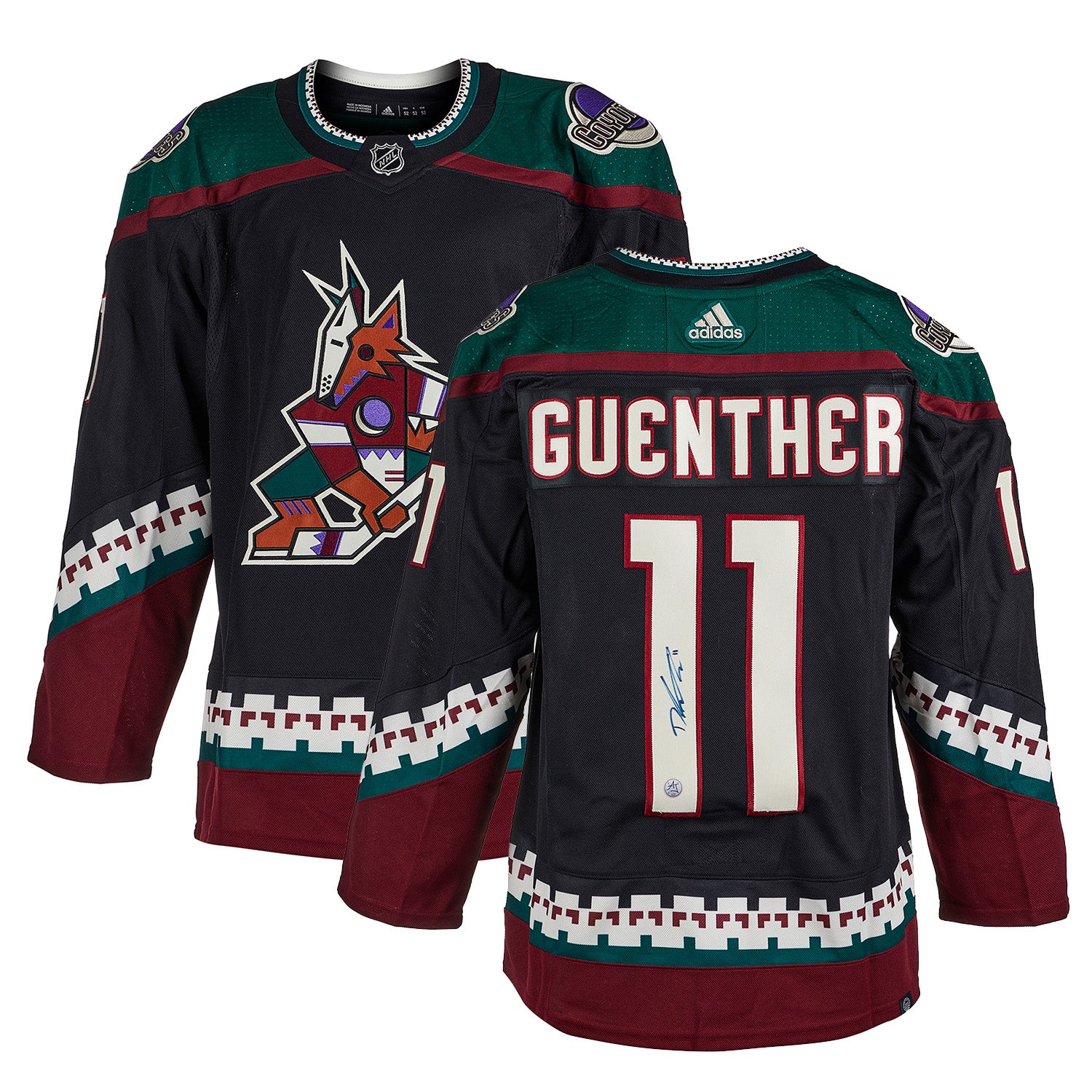 Dylan Guenther Autographed Arizona Coyotes adidas Jersey - Image 3