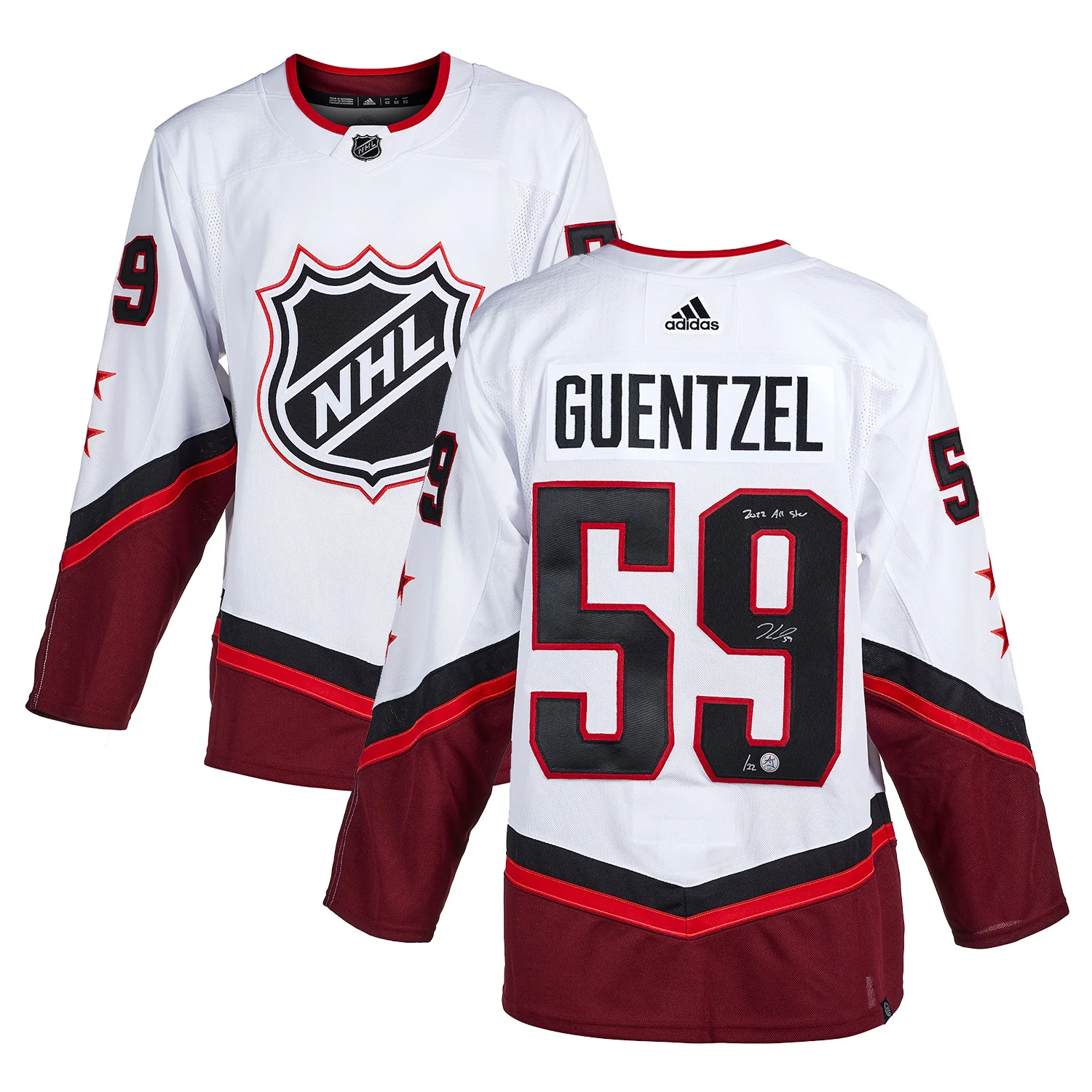 Jake Guentzel Signed 2022 NHL All-Star Game adidas Jersey - Image 3