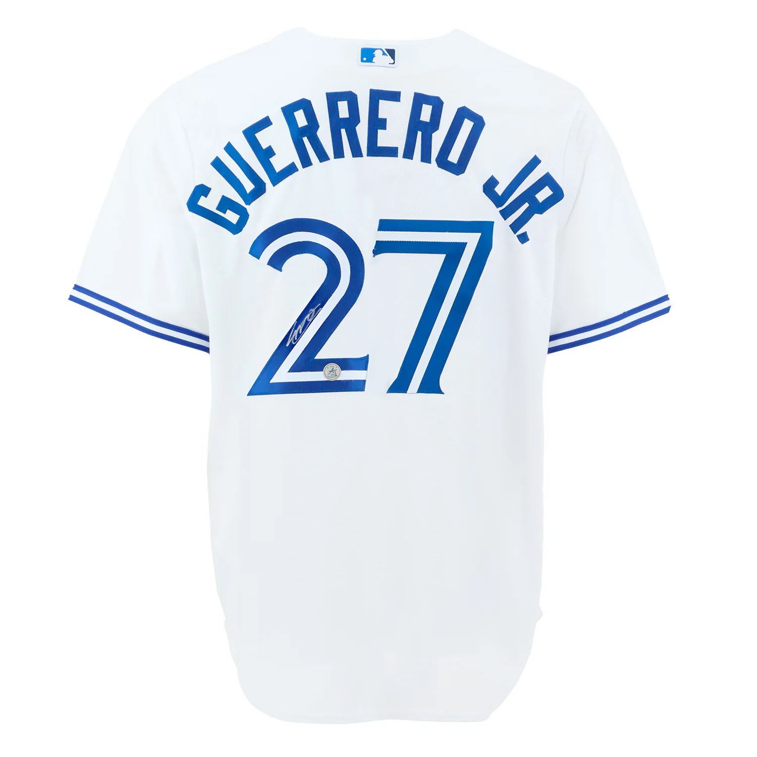 Vladimir Guerrero Jr Autographed Toronto Blue Jays White Nike Baseball Jersey