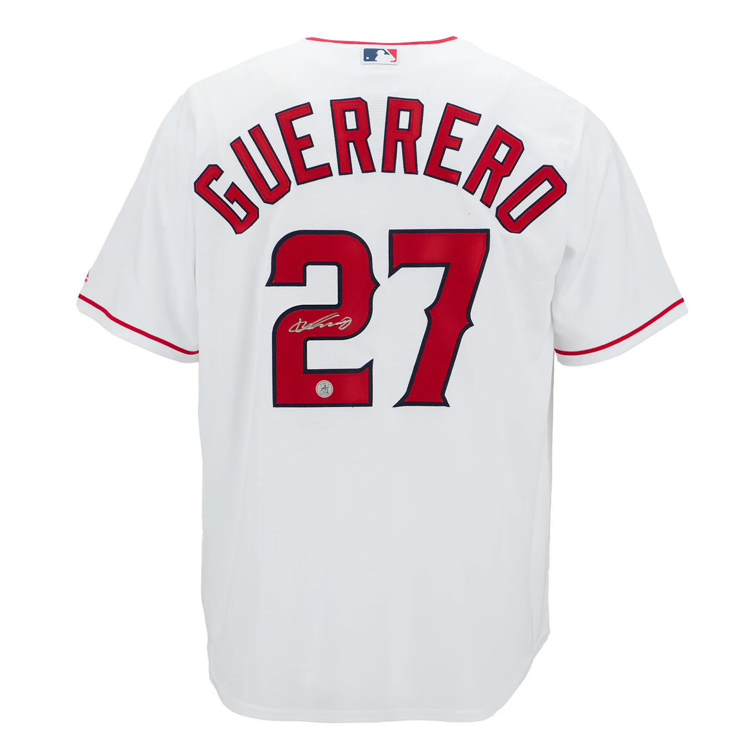 Vladimir Guerrero Sr Autographed Los Angeles Angels White Majestic Jersey