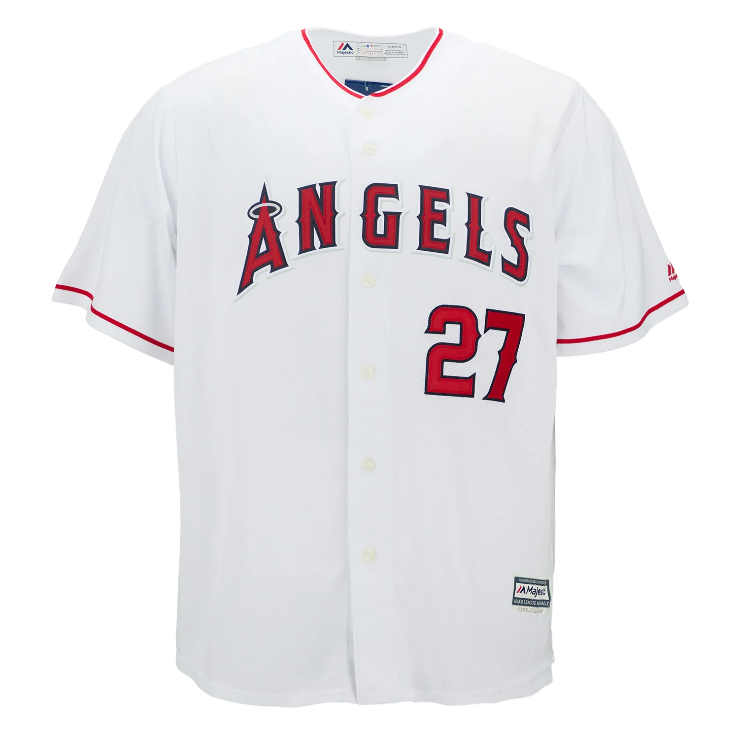 Vladimir Guerrero Sr Autographed Los Angeles Angels White Majestic Jersey - Image 2